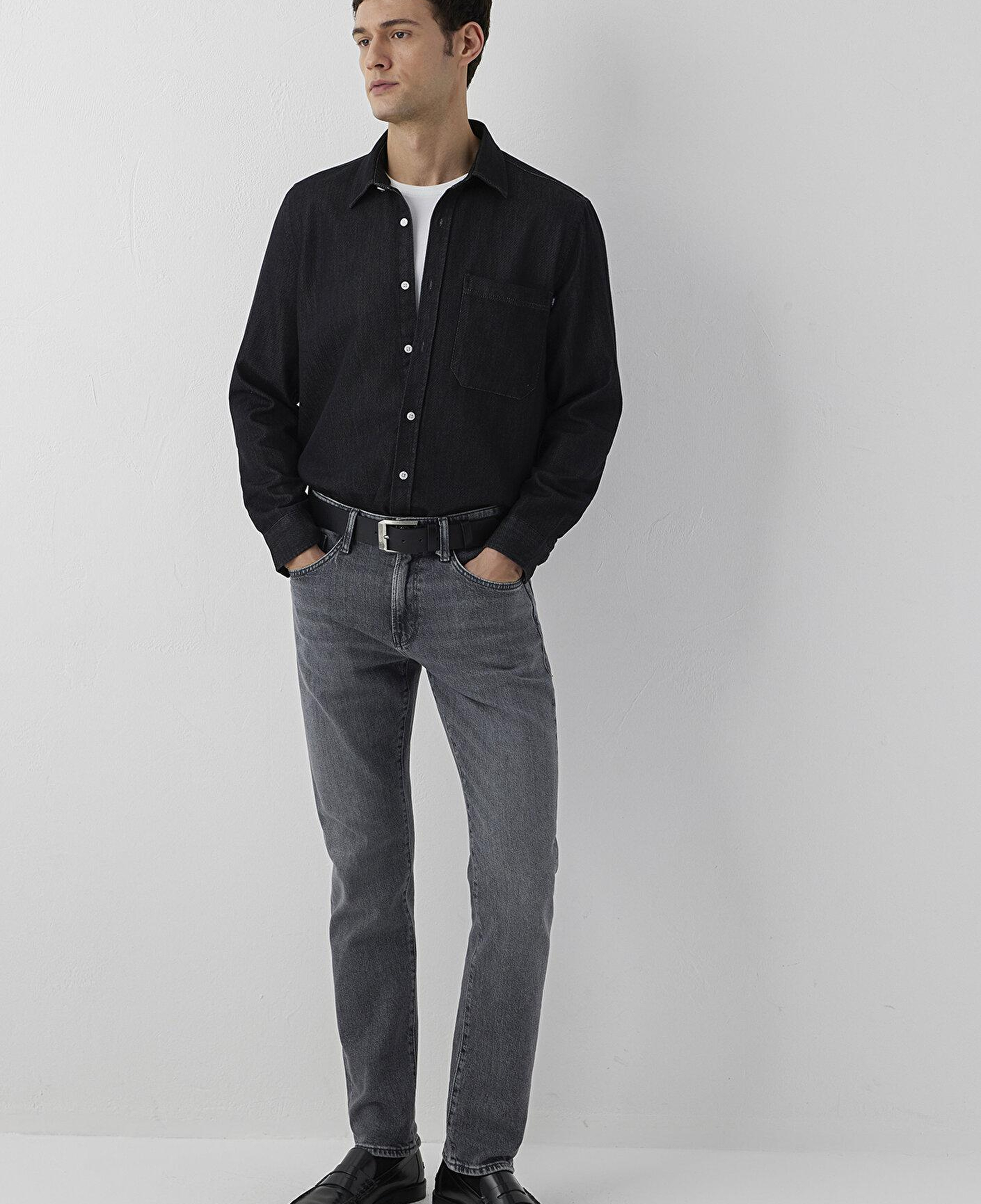 Mavi Marcus Classic Denim Gri Gabardin Pantolon 00351A4005