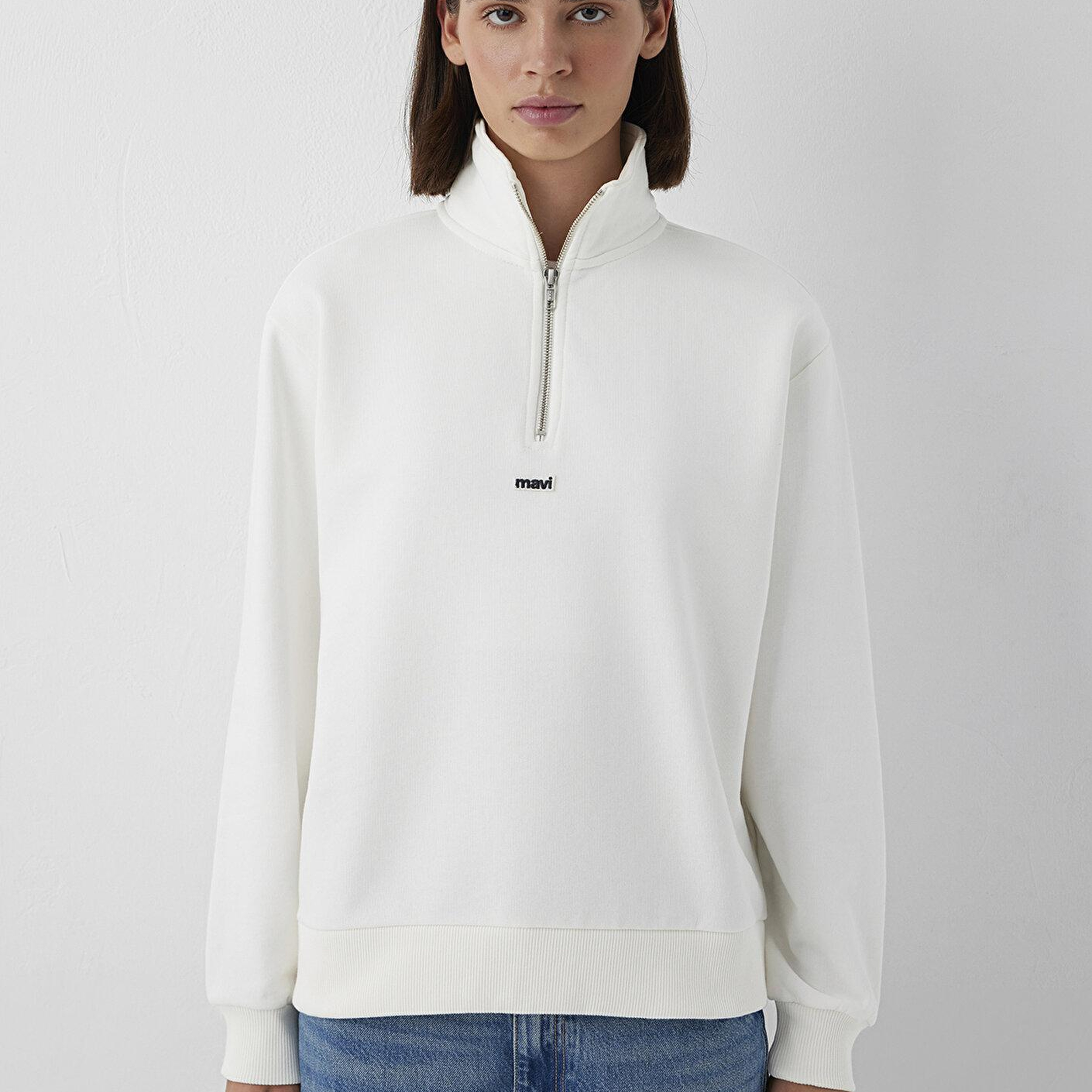 Mavi Ekru Sweatshirt 1S10553-70057
