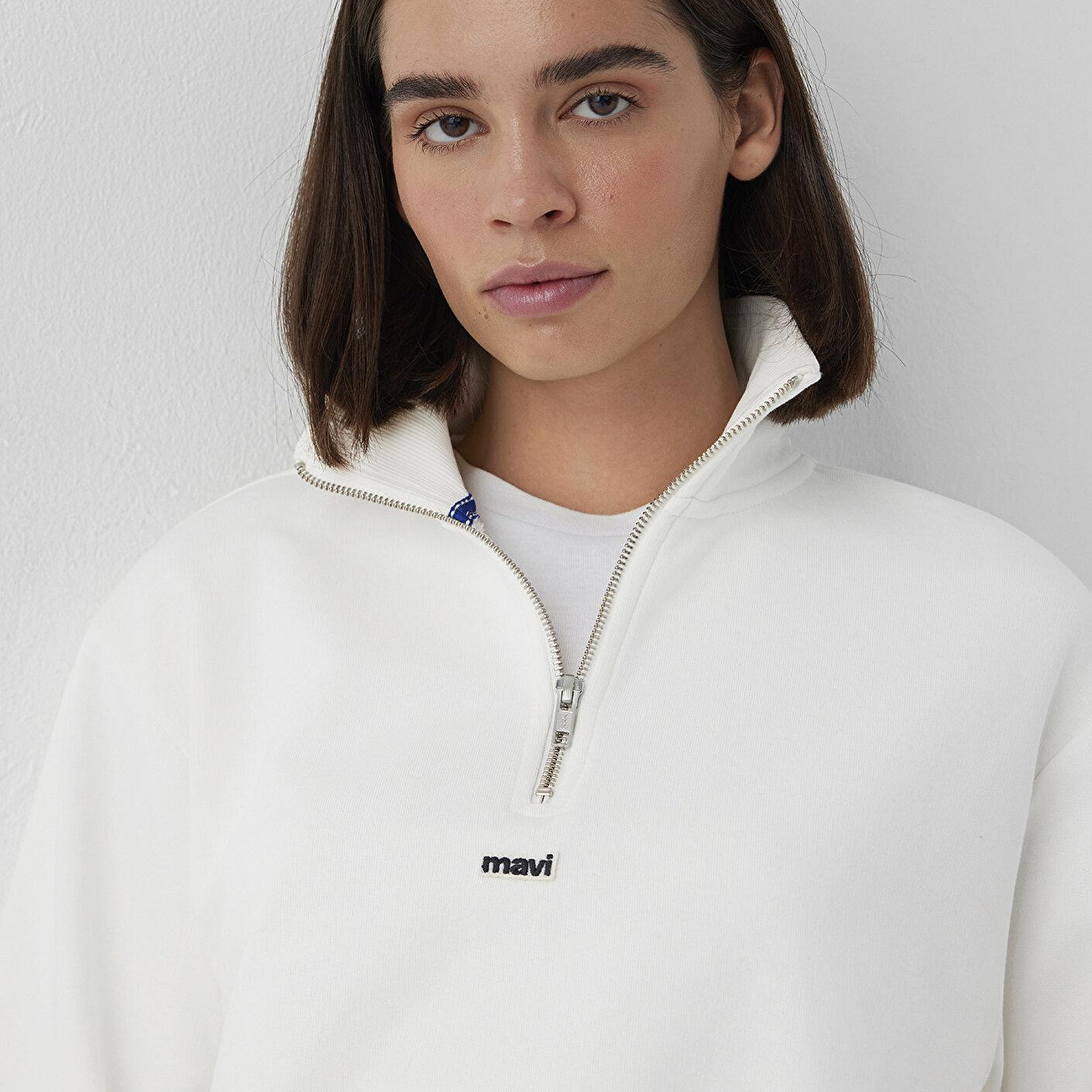 Mavi Ekru Sweatshirt 1S10553-70057