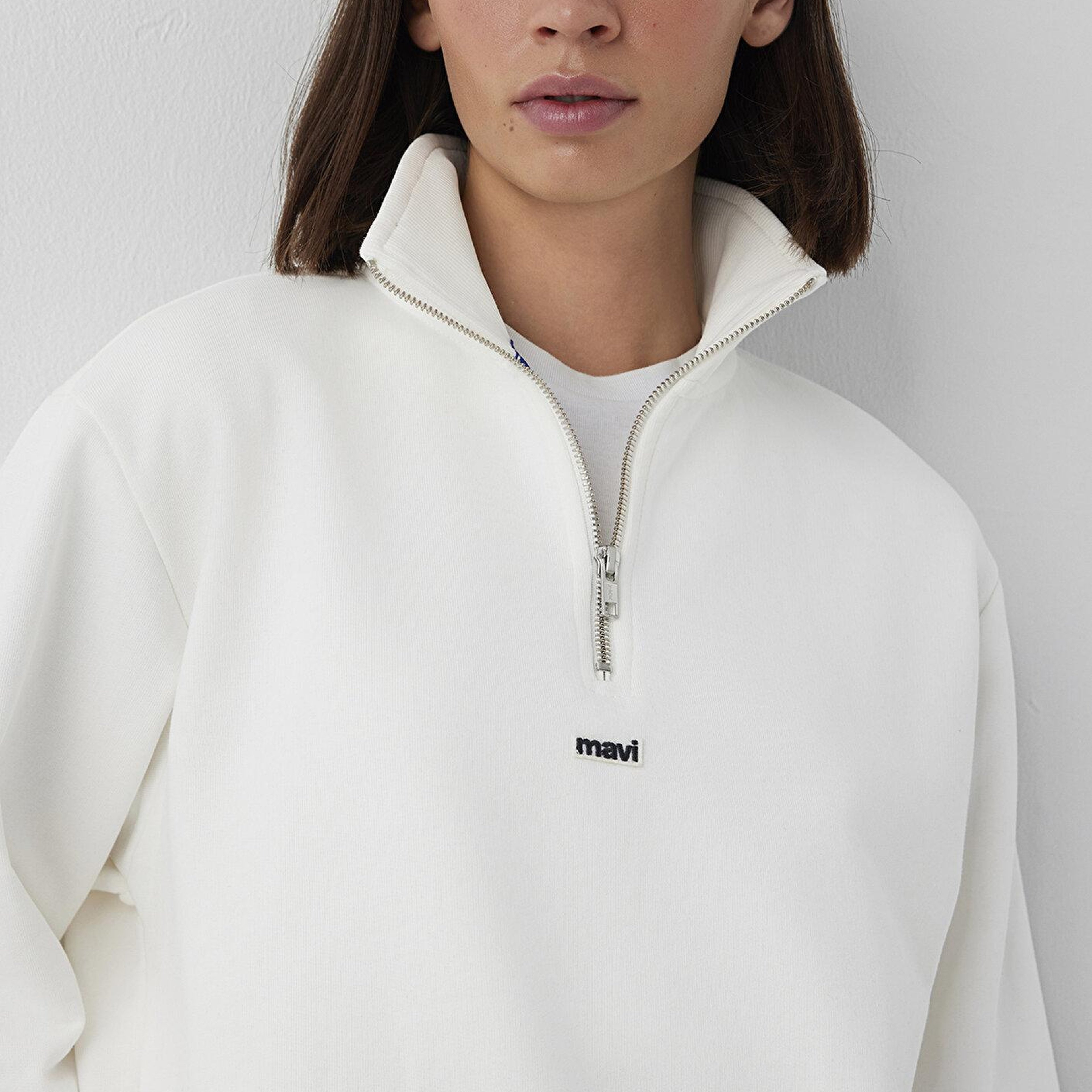 Mavi Ekru Sweatshirt 1S10553-70057