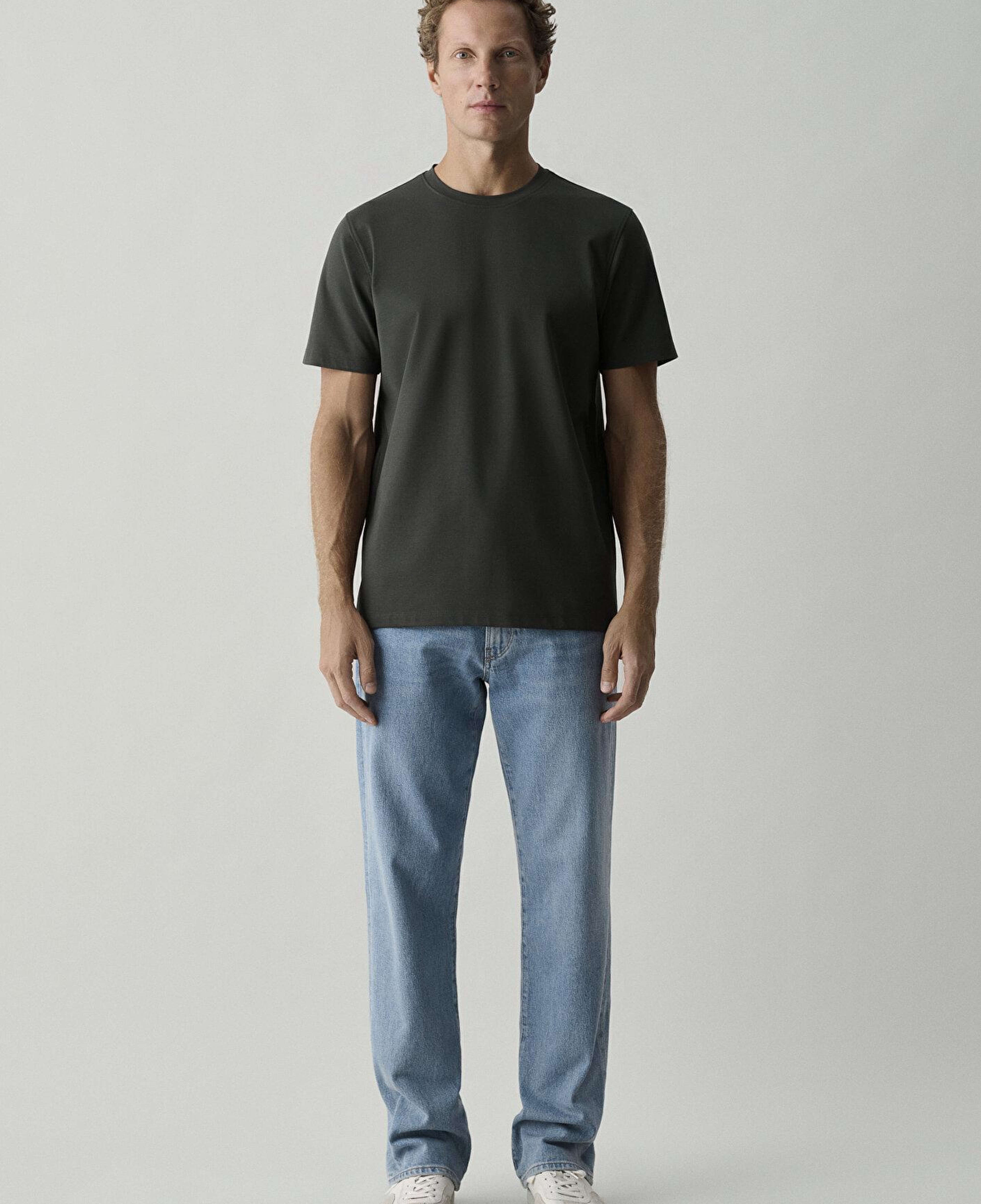 Mavi Antrasit Tişört Slim Fit / Dar Kesim 0620212-91268