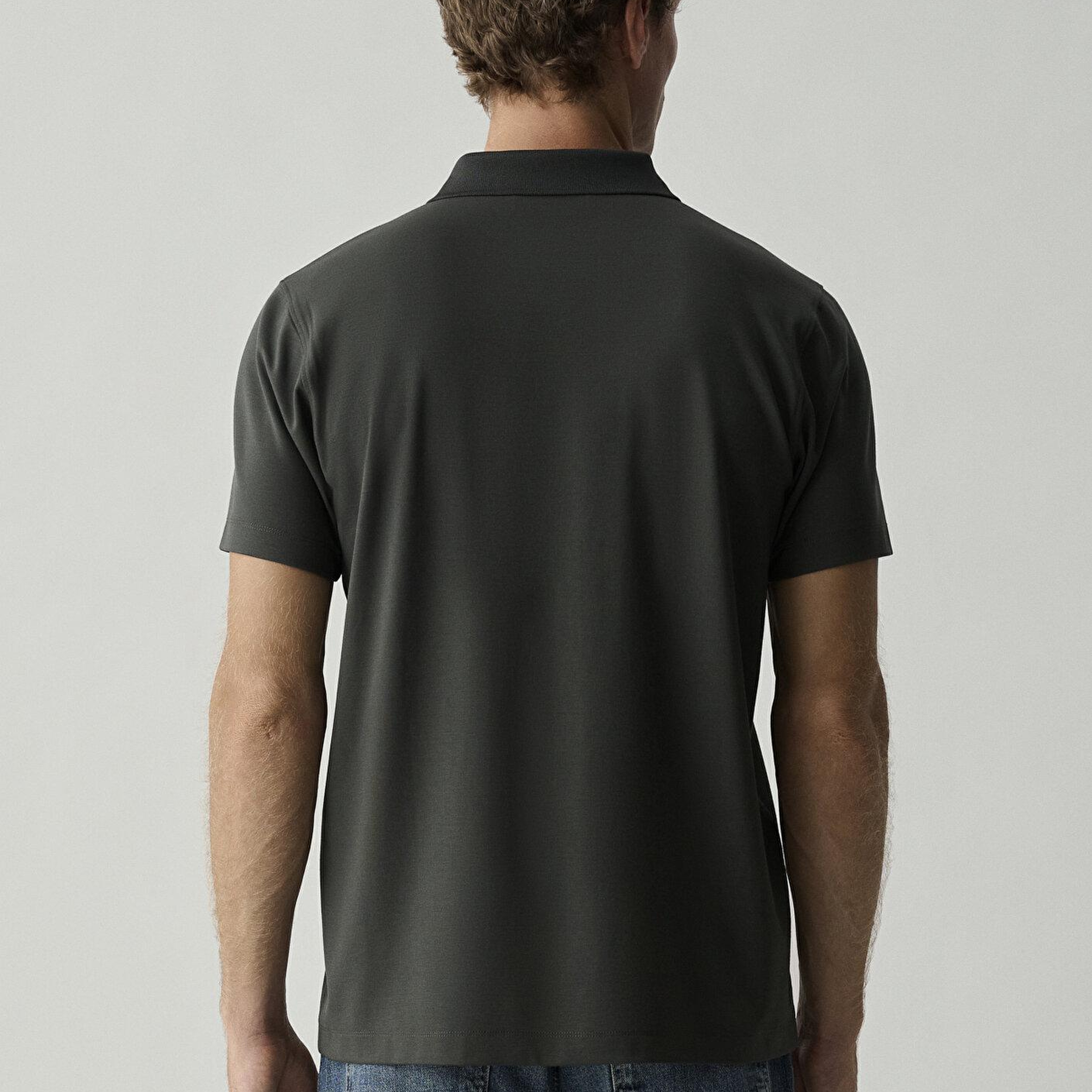 Mavi Antrasit Polo Tişört Slim Fit / Dar Kesim 0620213-91268