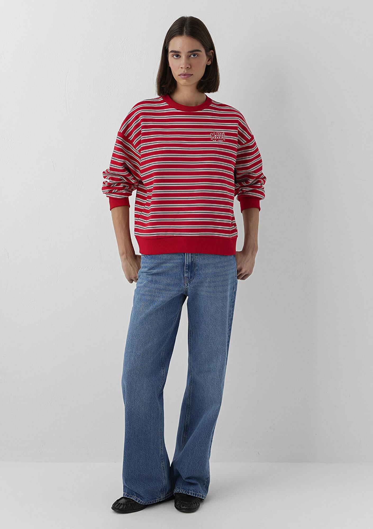 Mavi Kırmızı Sweatshirt 1S20092-86680