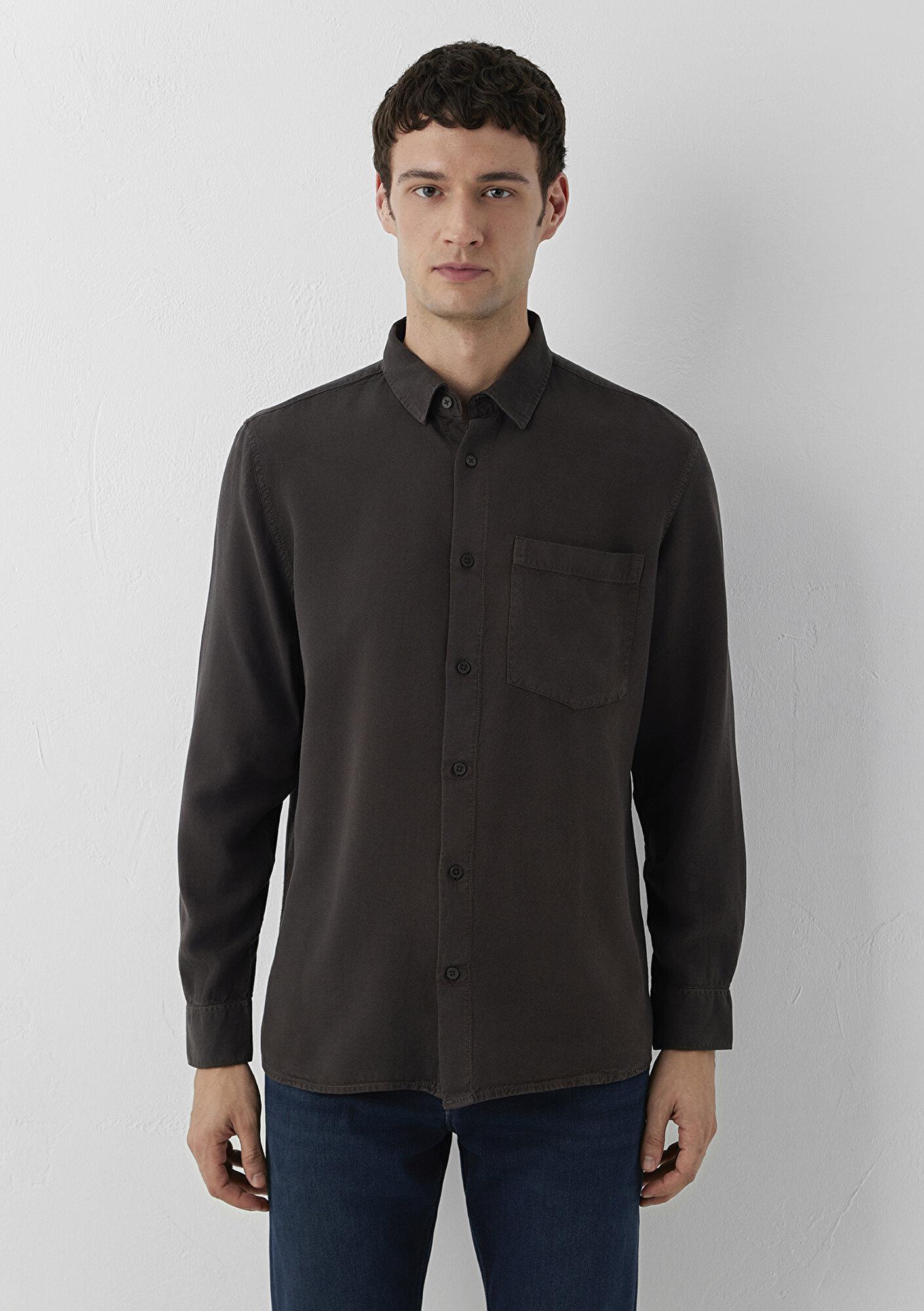 Mavi (Tencel TM) Lyocell Kahverengi Gömlek Regular Fit / Normal Kesim 0212064-70219