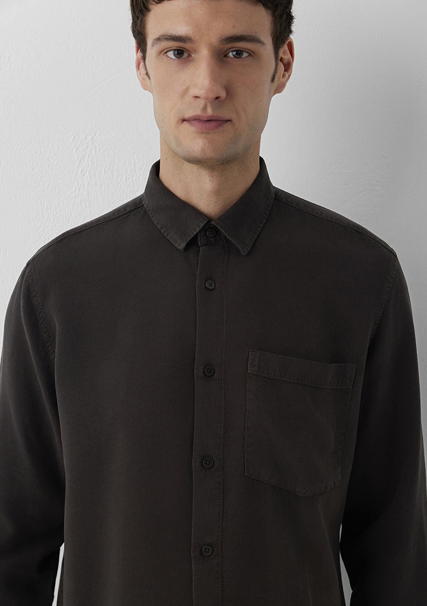 Mavi (Tencel TM) Lyocell Kahverengi Gömlek Regular Fit / Normal Kesim 0212064-70219