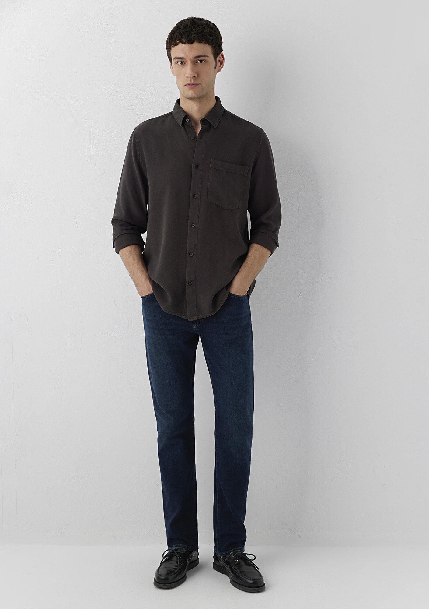 Mavi (Tencel TM) Lyocell Kahverengi Gömlek Regular Fit / Normal Kesim 0212064-70219
