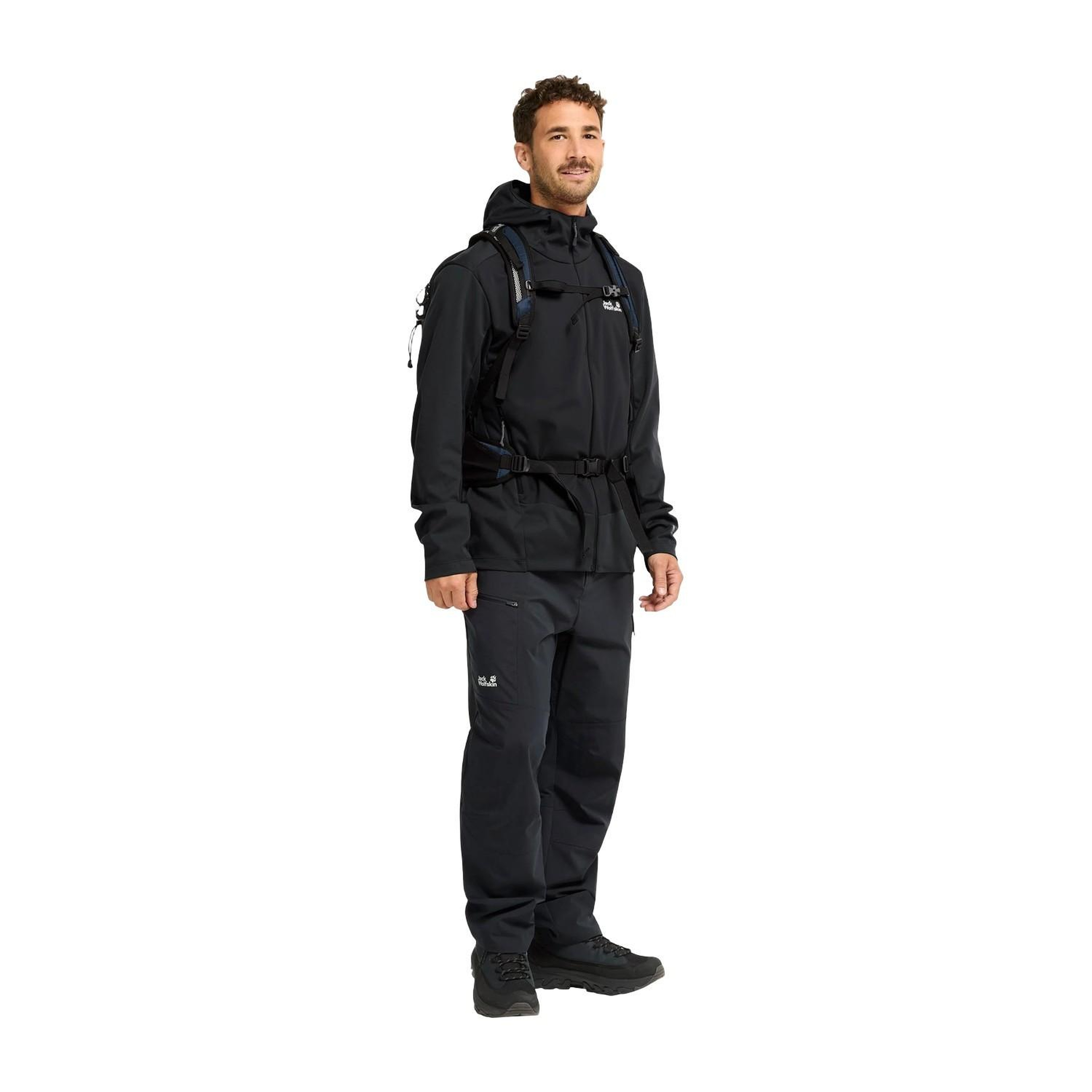 Jack Wolfskin Skyvail Erkek Siyah Softshell