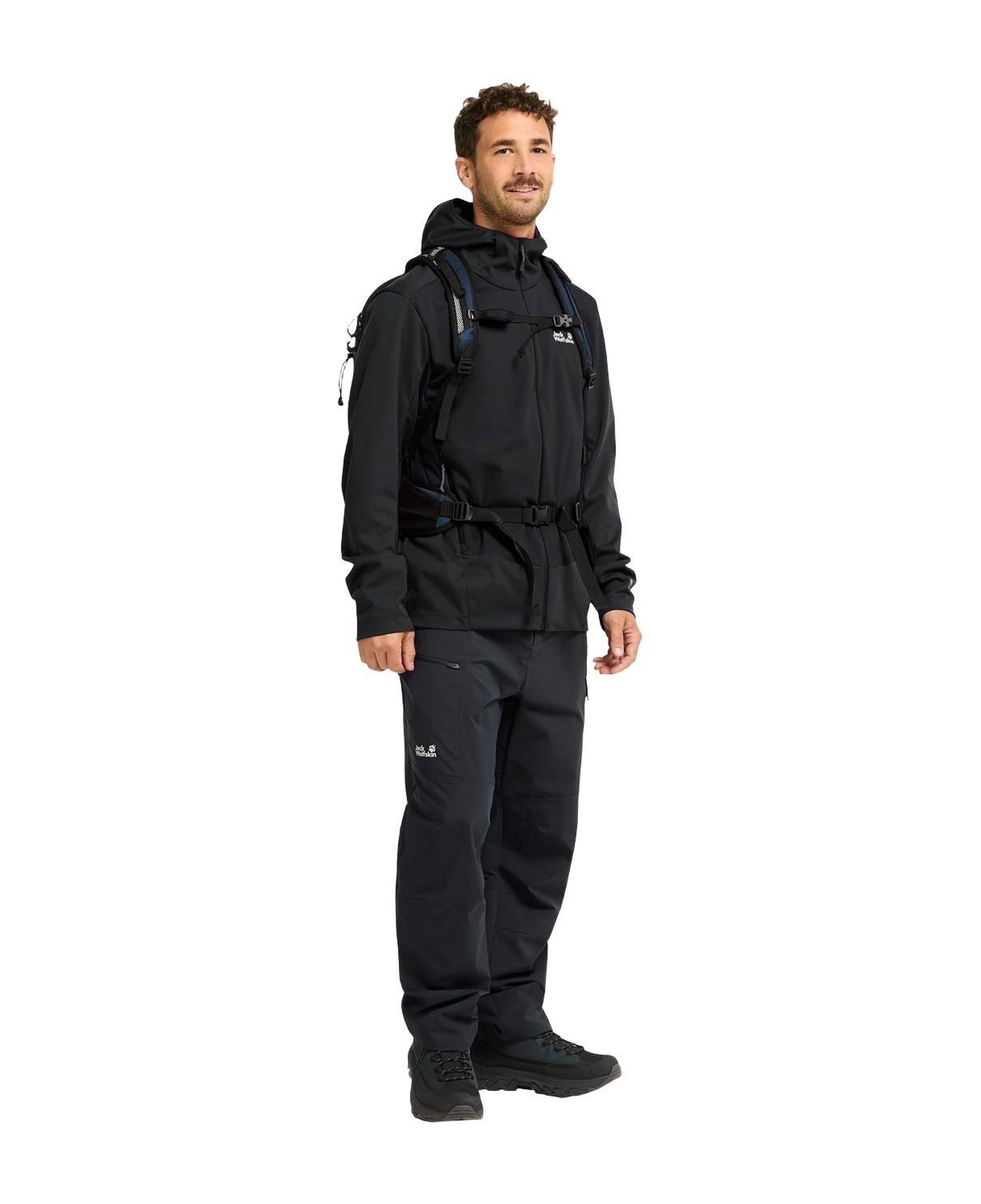 Jack Wolfskin Skyvail Erkek Siyah Softshell