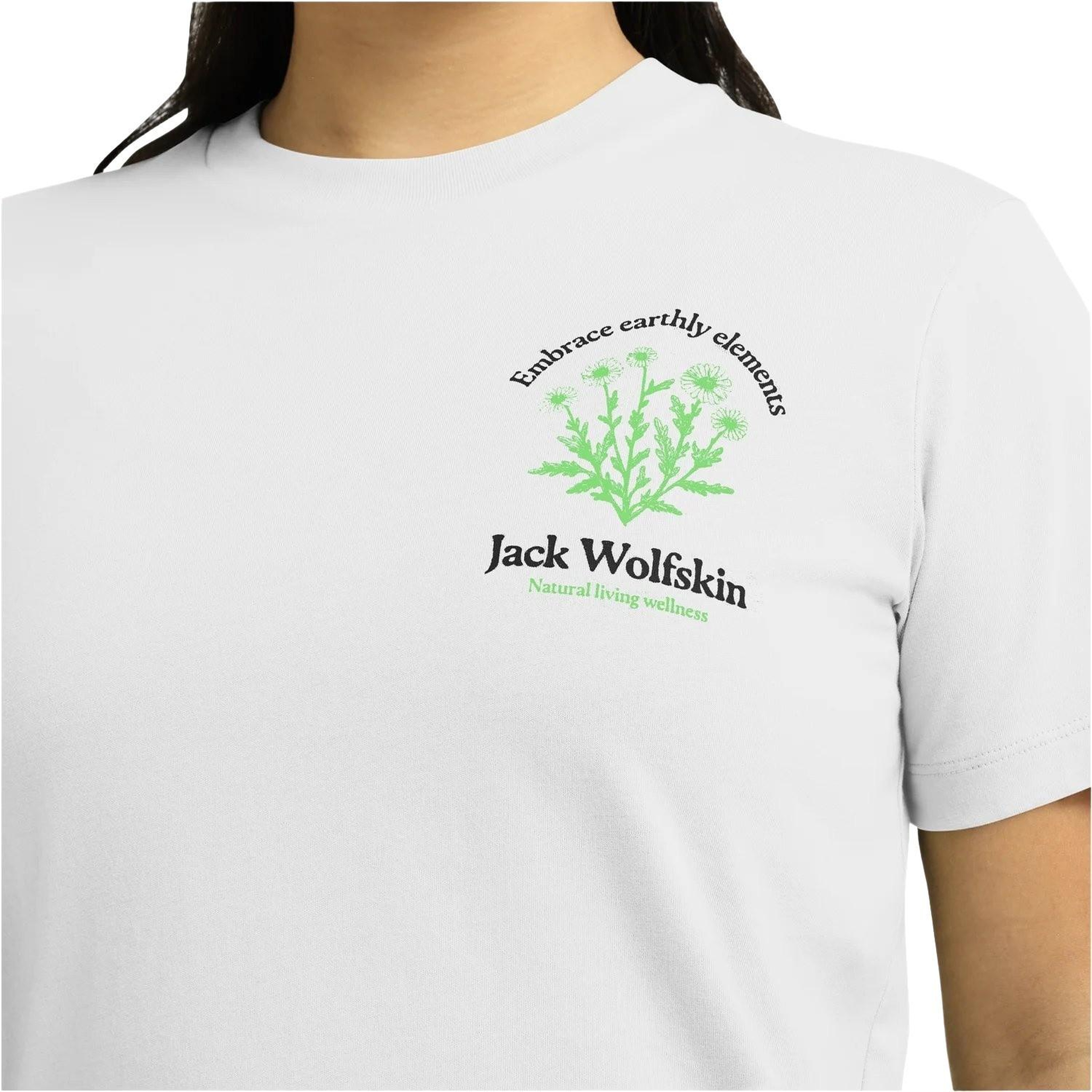 Jack Wolfskin Carefree Kadın Beyaz Tişört