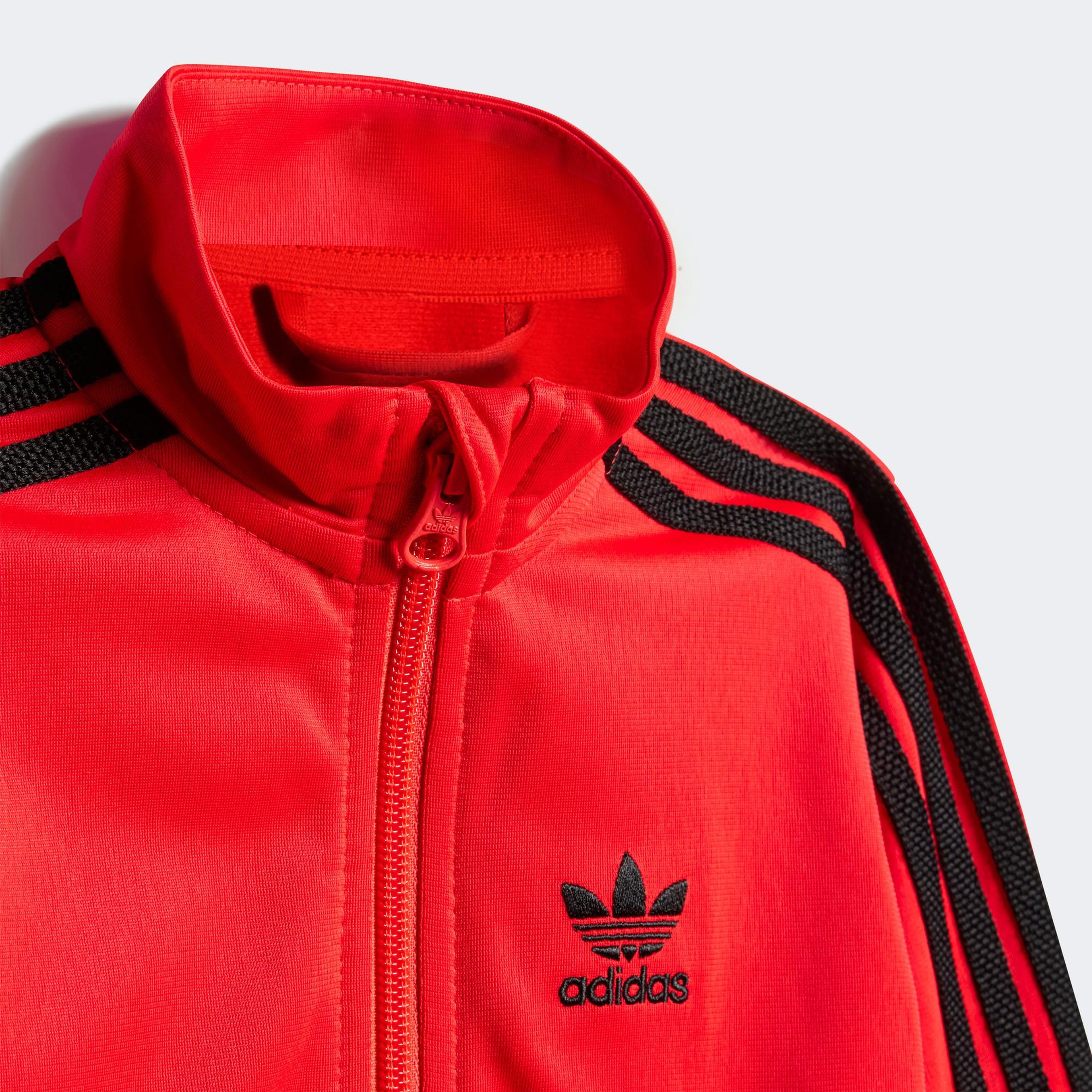 adidas Firebird Çocuk Kırmızı Eşofman Takımı