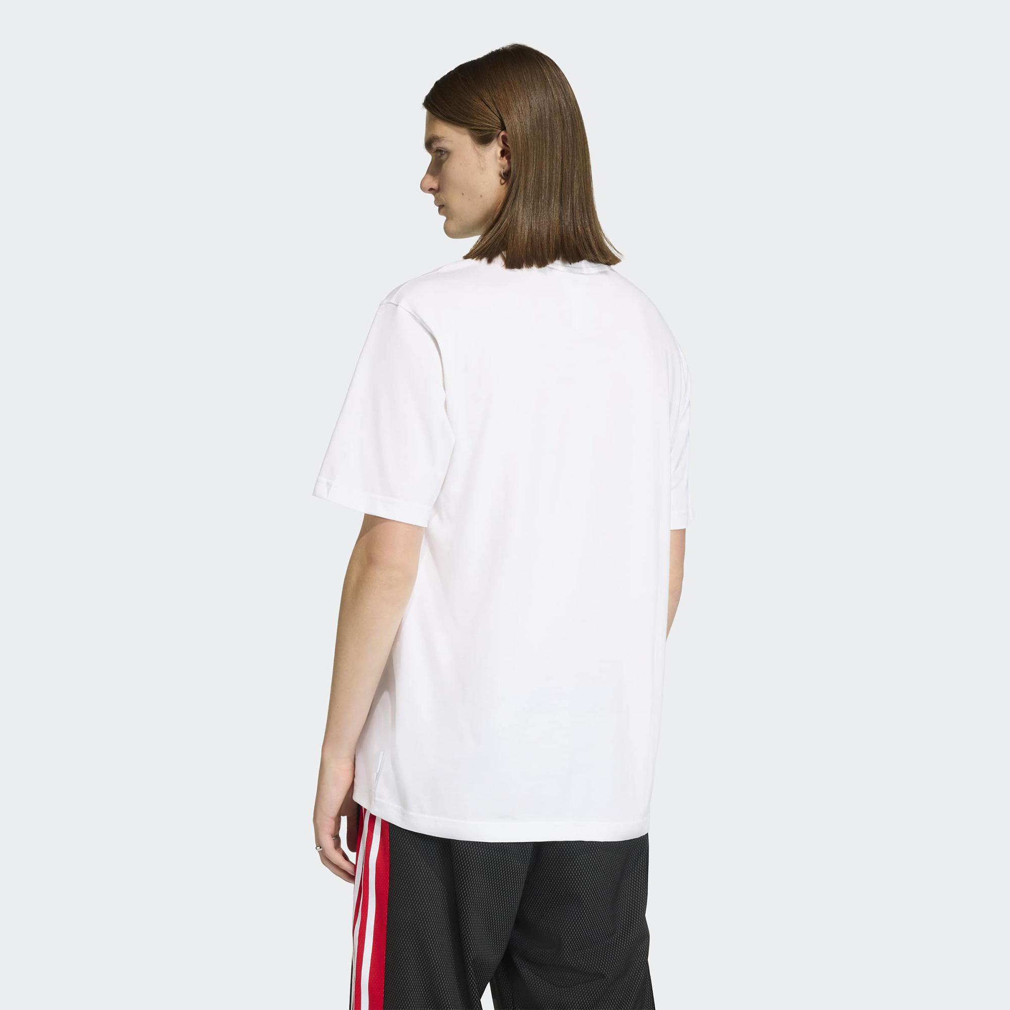 adidas Trefoil Series Roses Erkek Beyaz T-Shirt