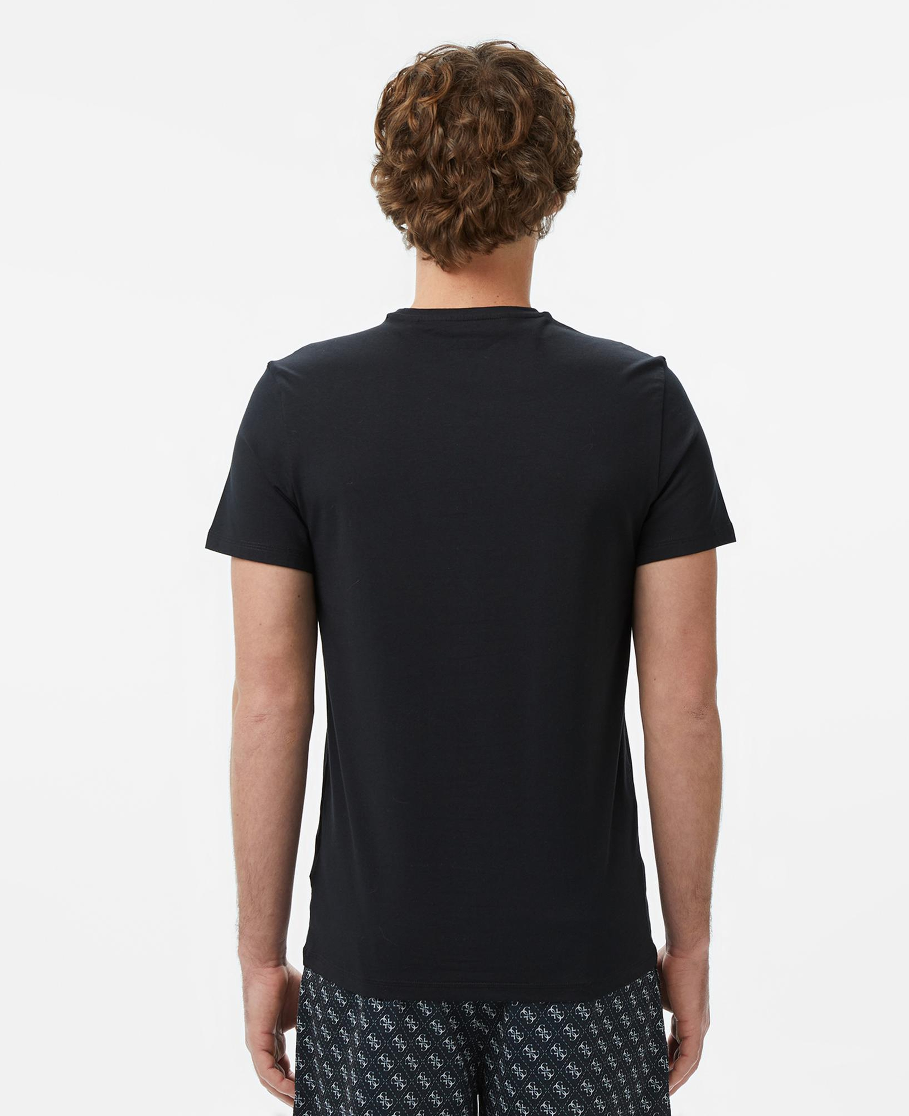 Guess Caleb Erkek Siyah 2'Li T-Shirt