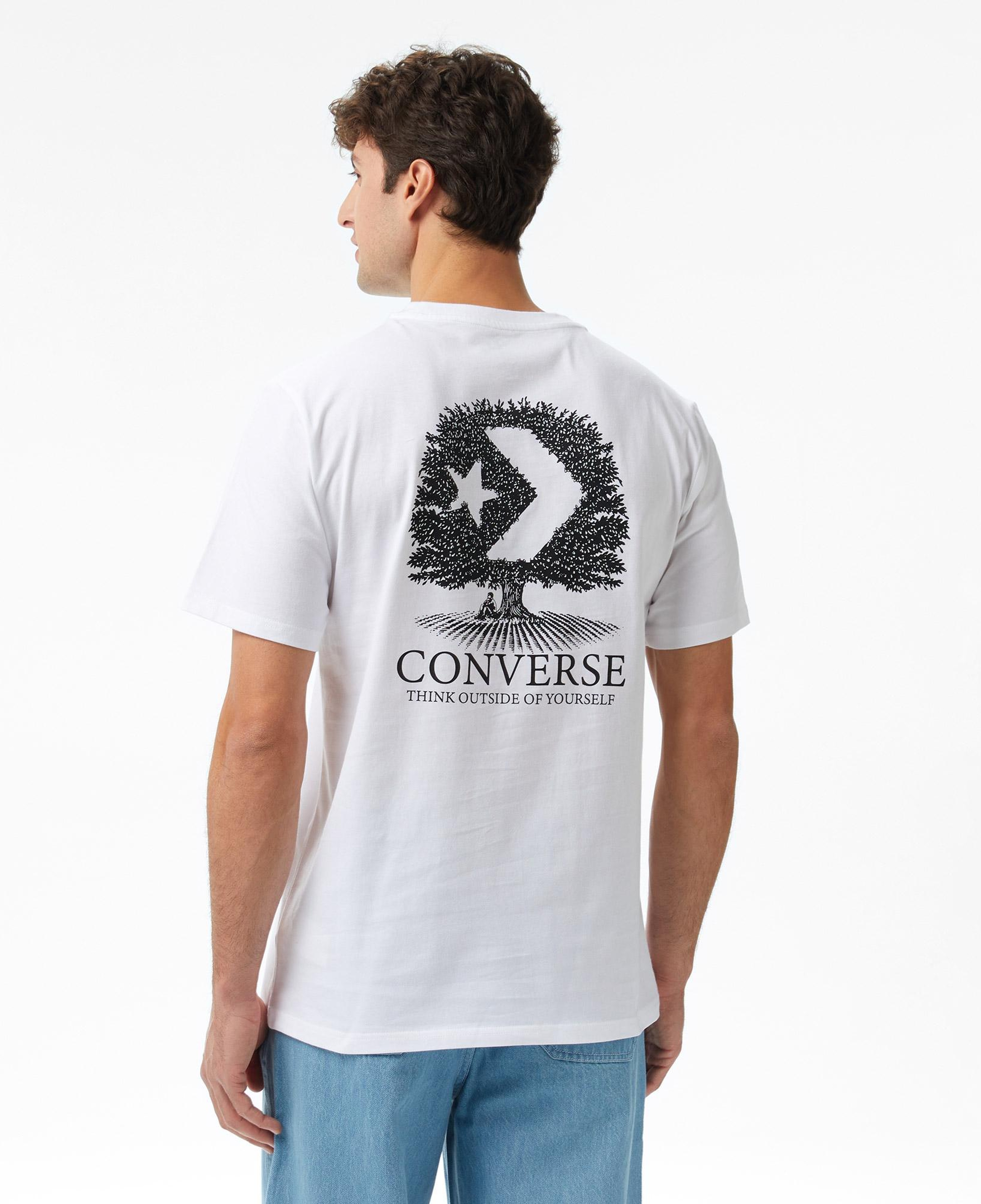 Converse Think Outside Erkek Beyaz T-Shirt