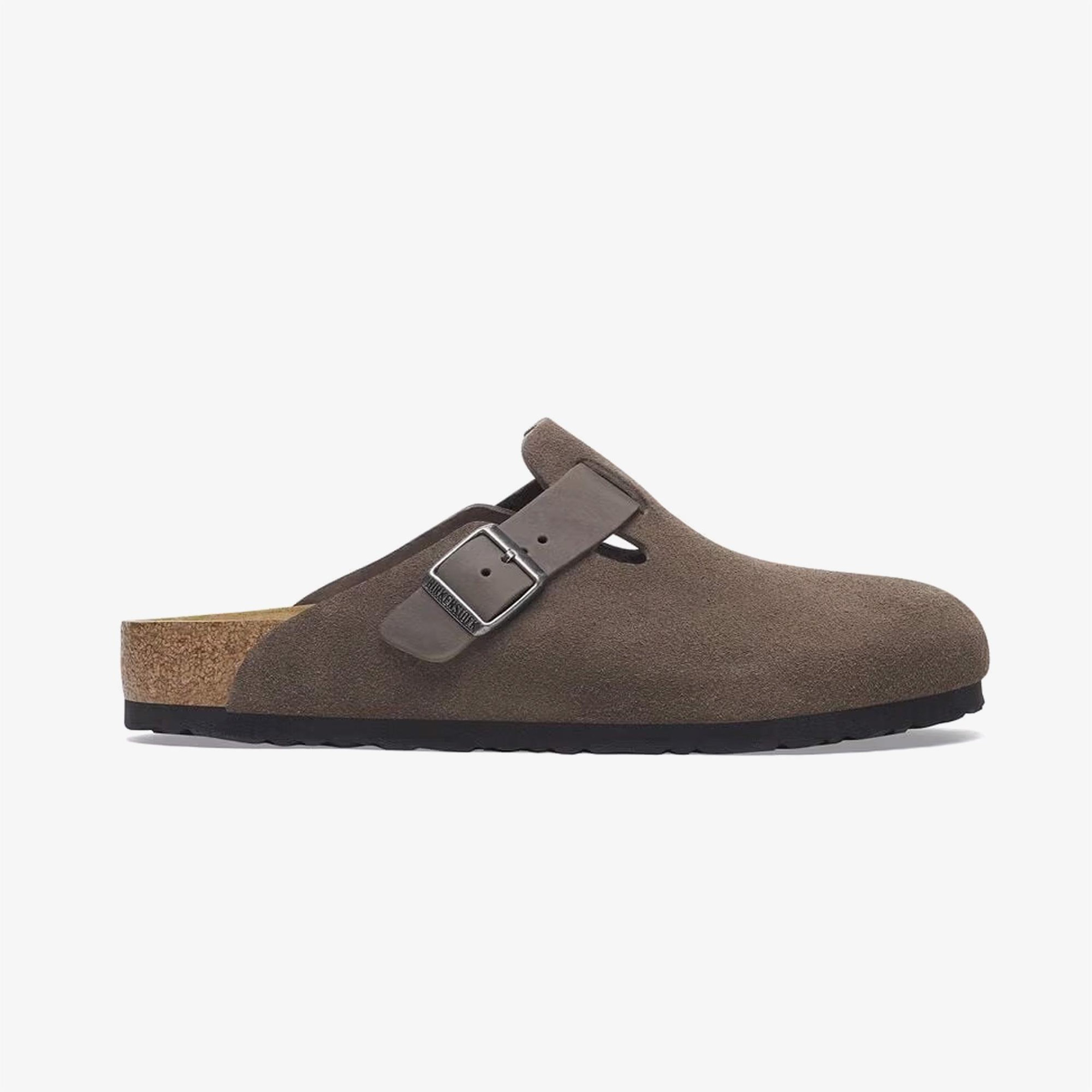 Birkenstock Boston Vl Leoi Erkek Gri Terlik