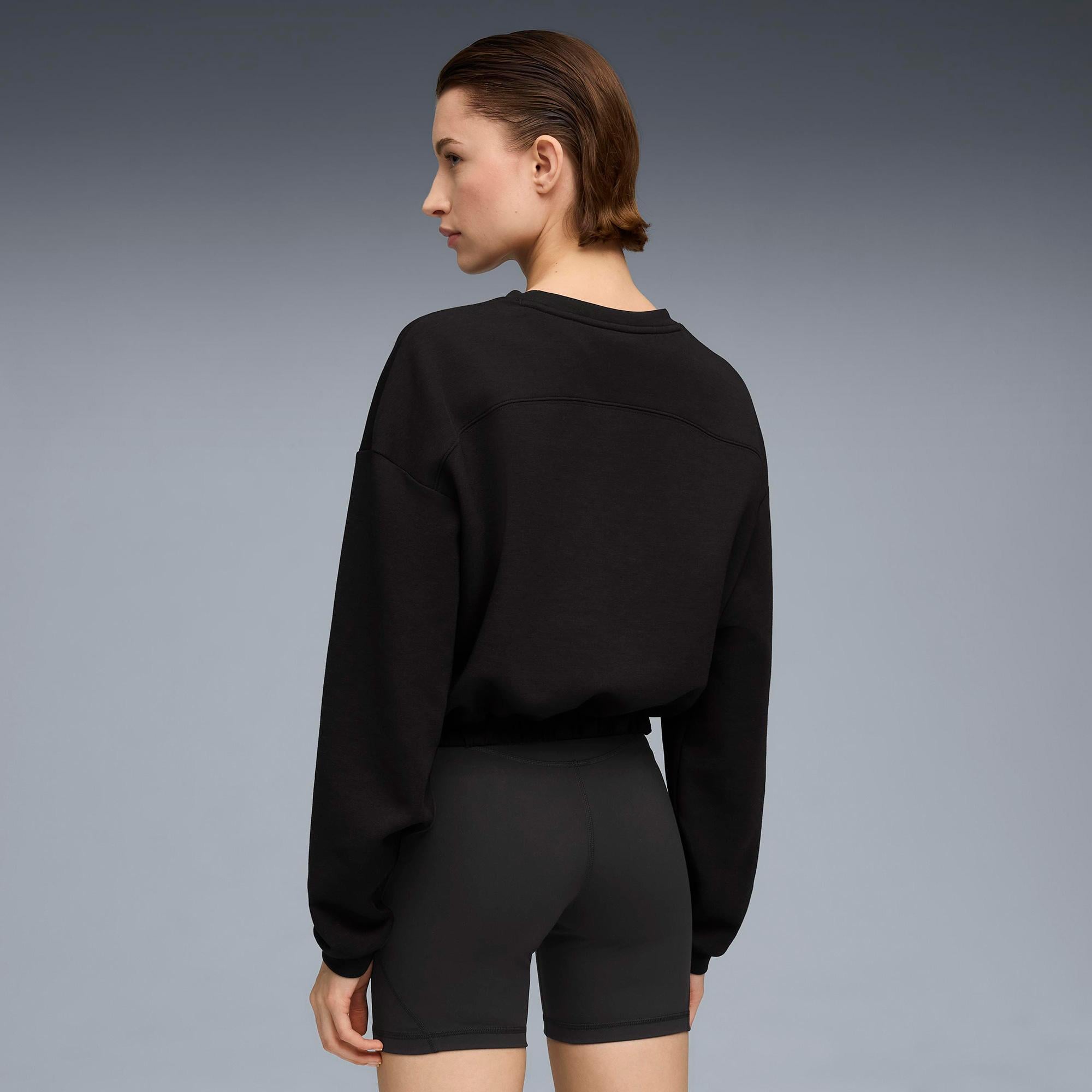 Puma Cloudspun Crew Kadın Siyah Sweatshirt