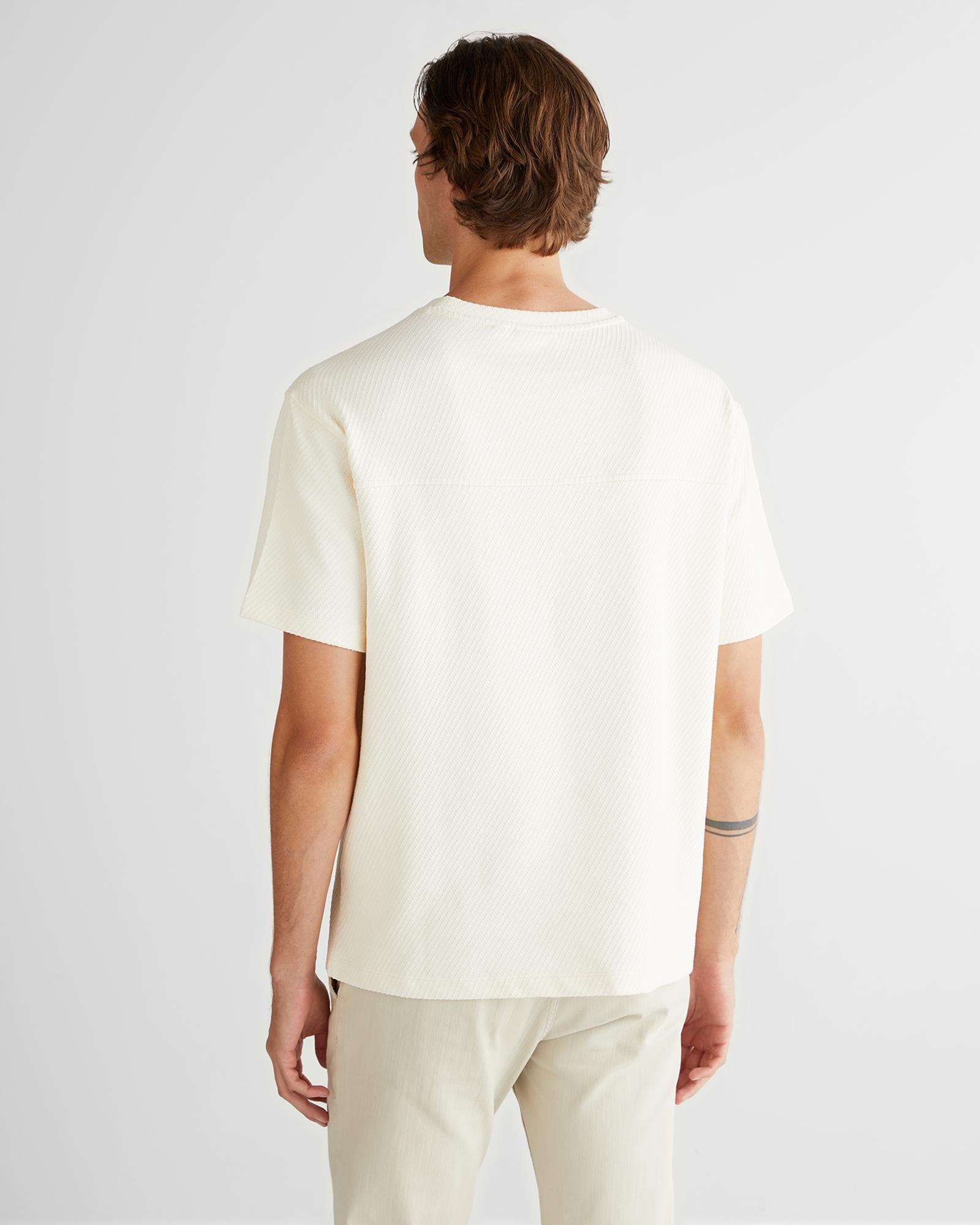 GANT Erkek Krem Relaxed Fit T-Shirt