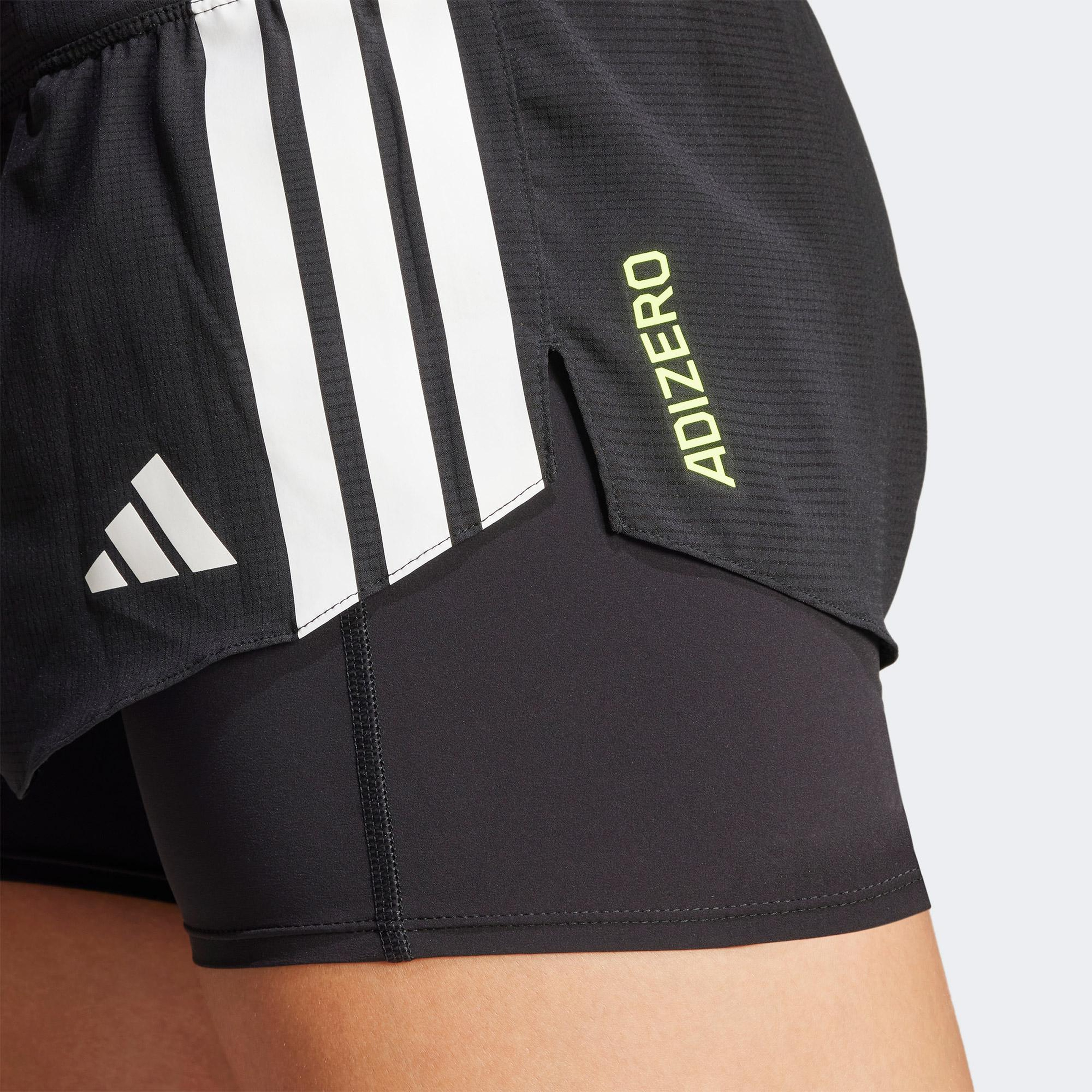 adidas Adizero Running 2in1 Gel Kadın Siyah Koşu Şortu