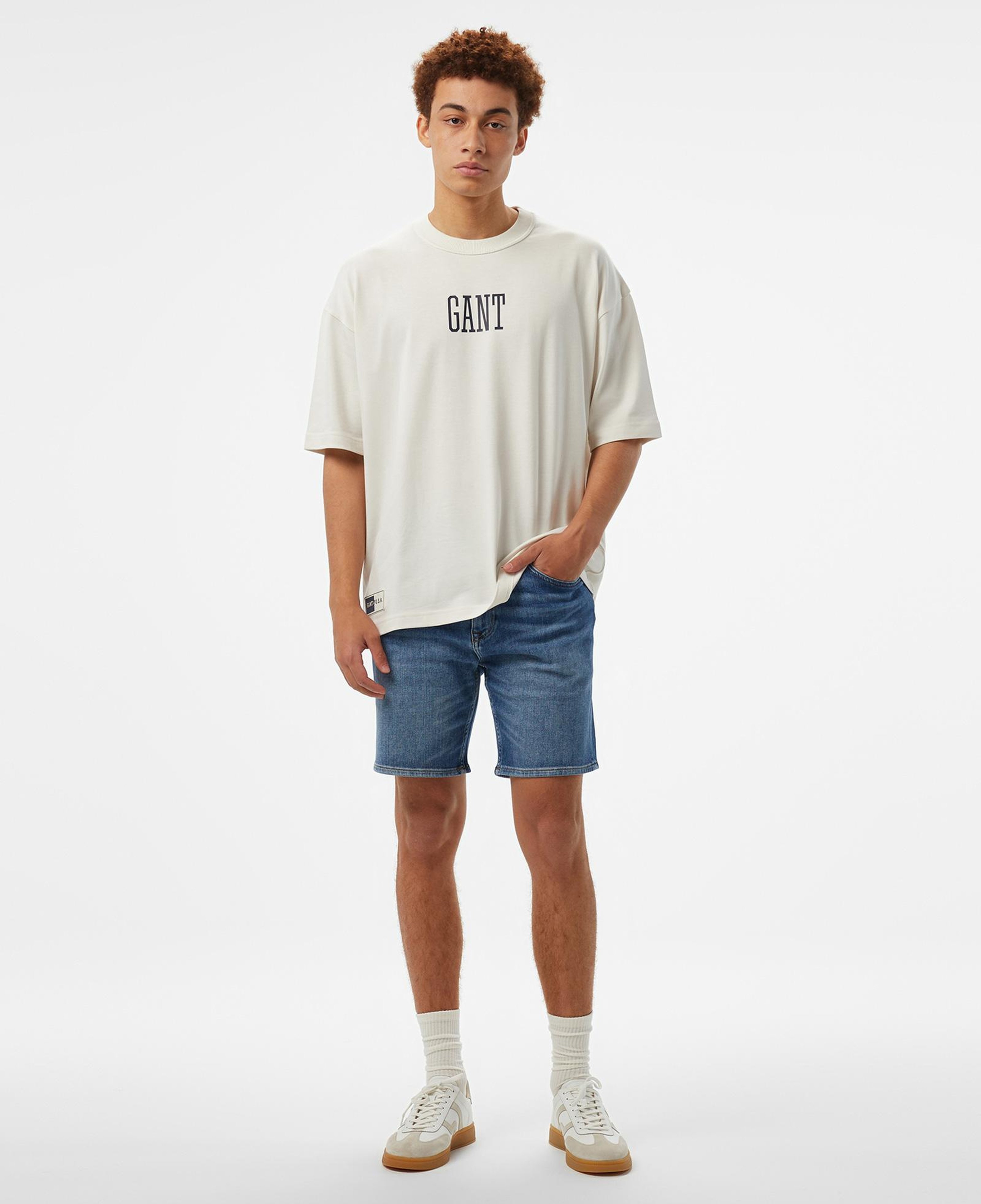 GANT Erkek Beyaz T-Shirt