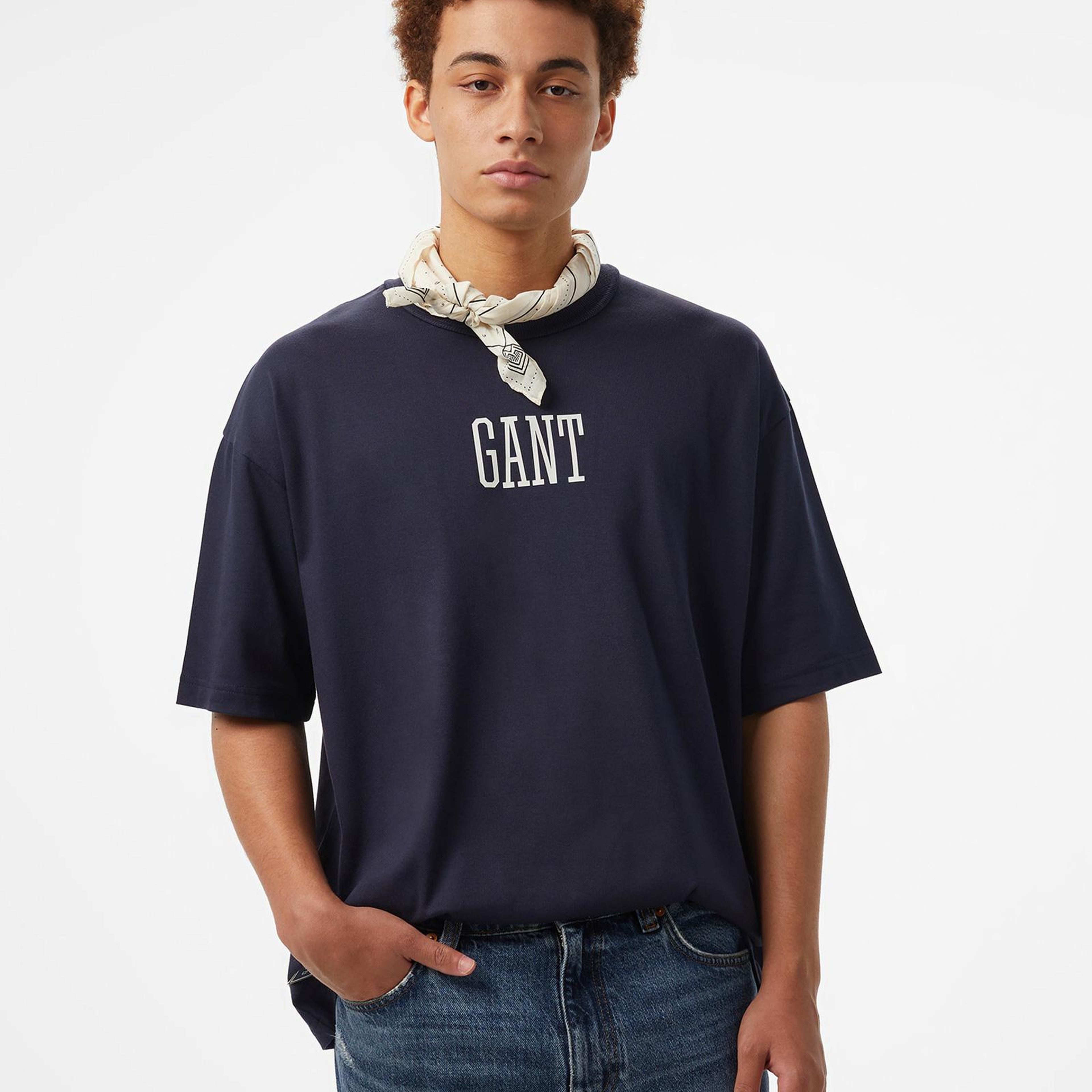 GANT Erkek Lacivert T-Shirt