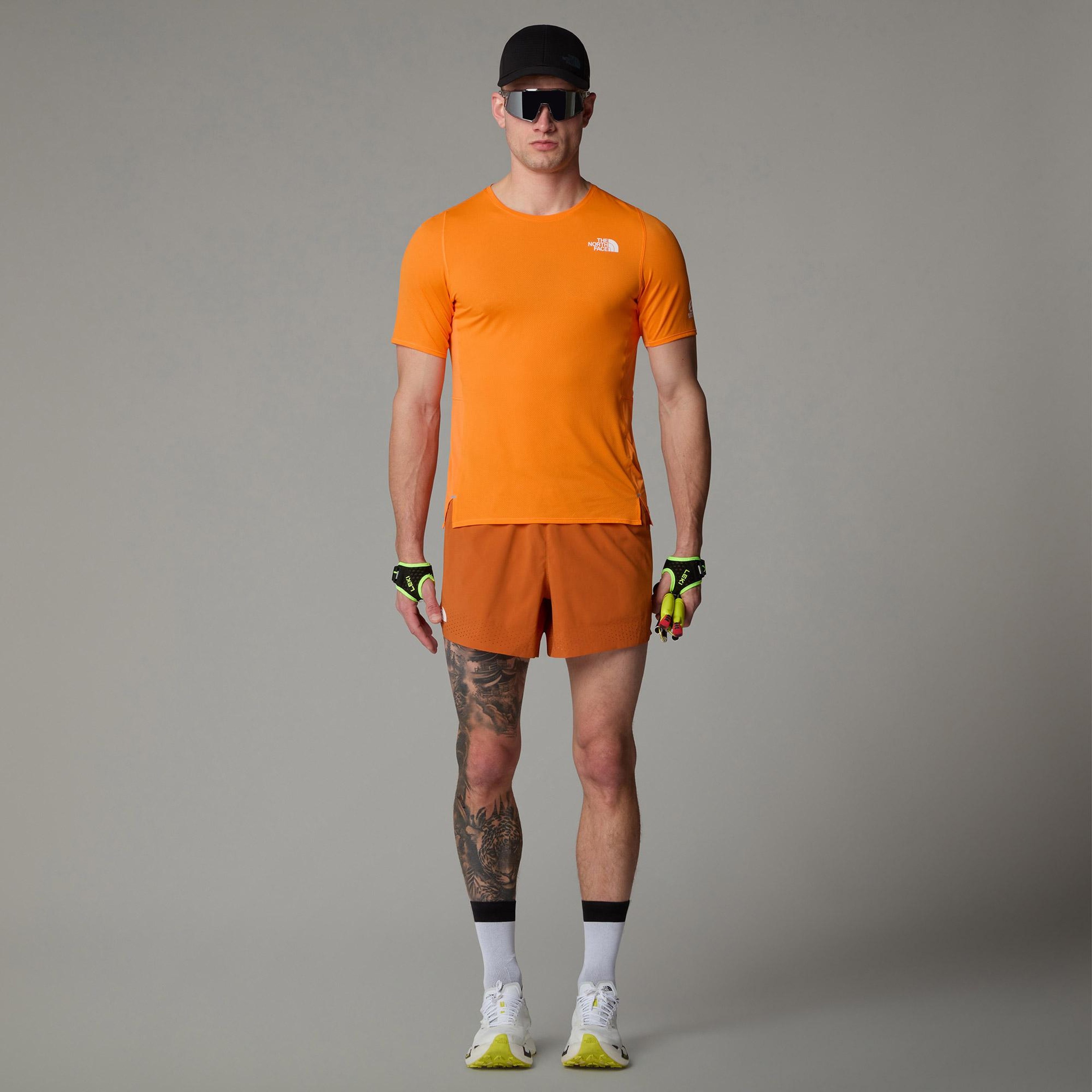 The North Face Summit High Trail Ss Erkek Turuncu Koşu T-Shirt