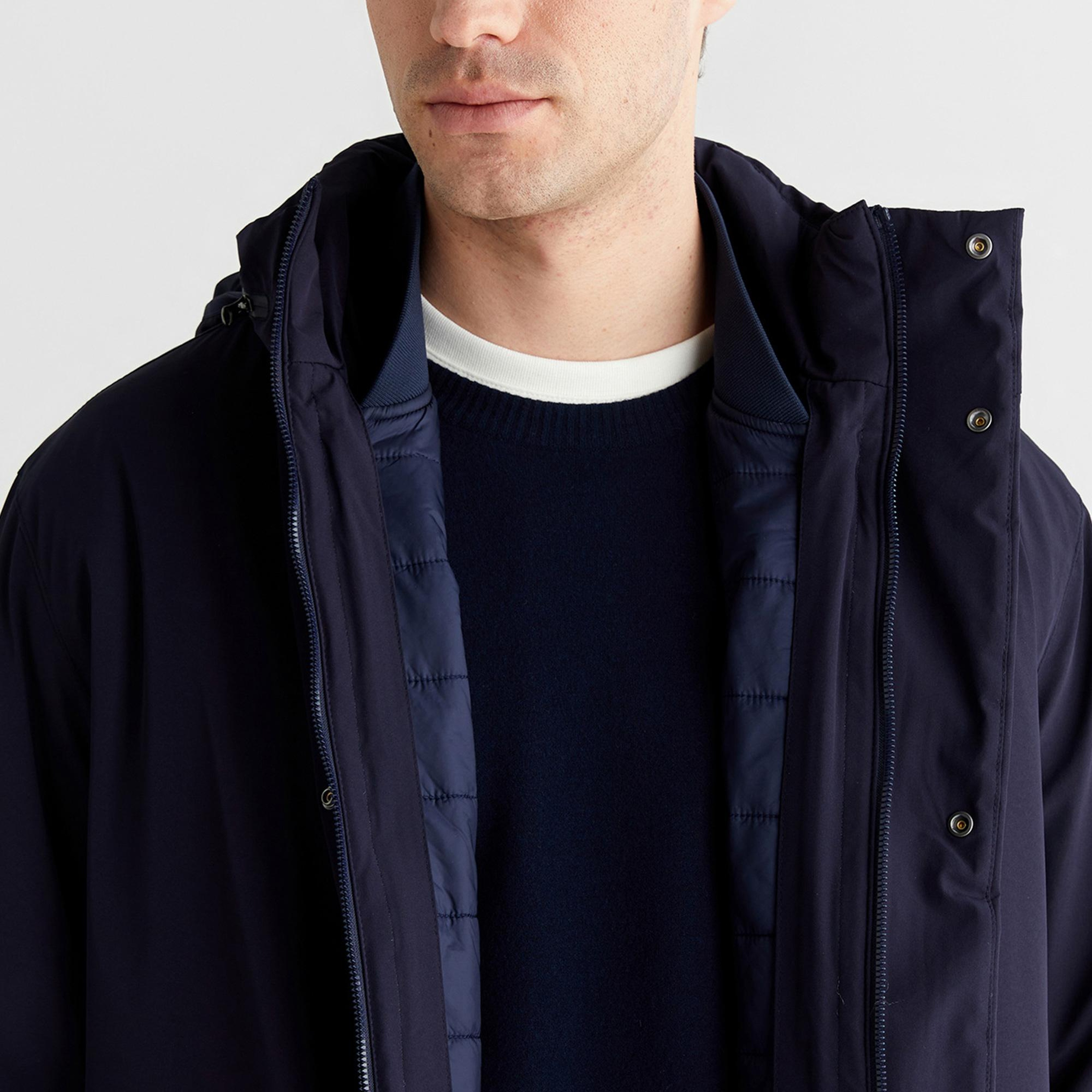 GANT Erkek Lacivert Regular Fit Mont