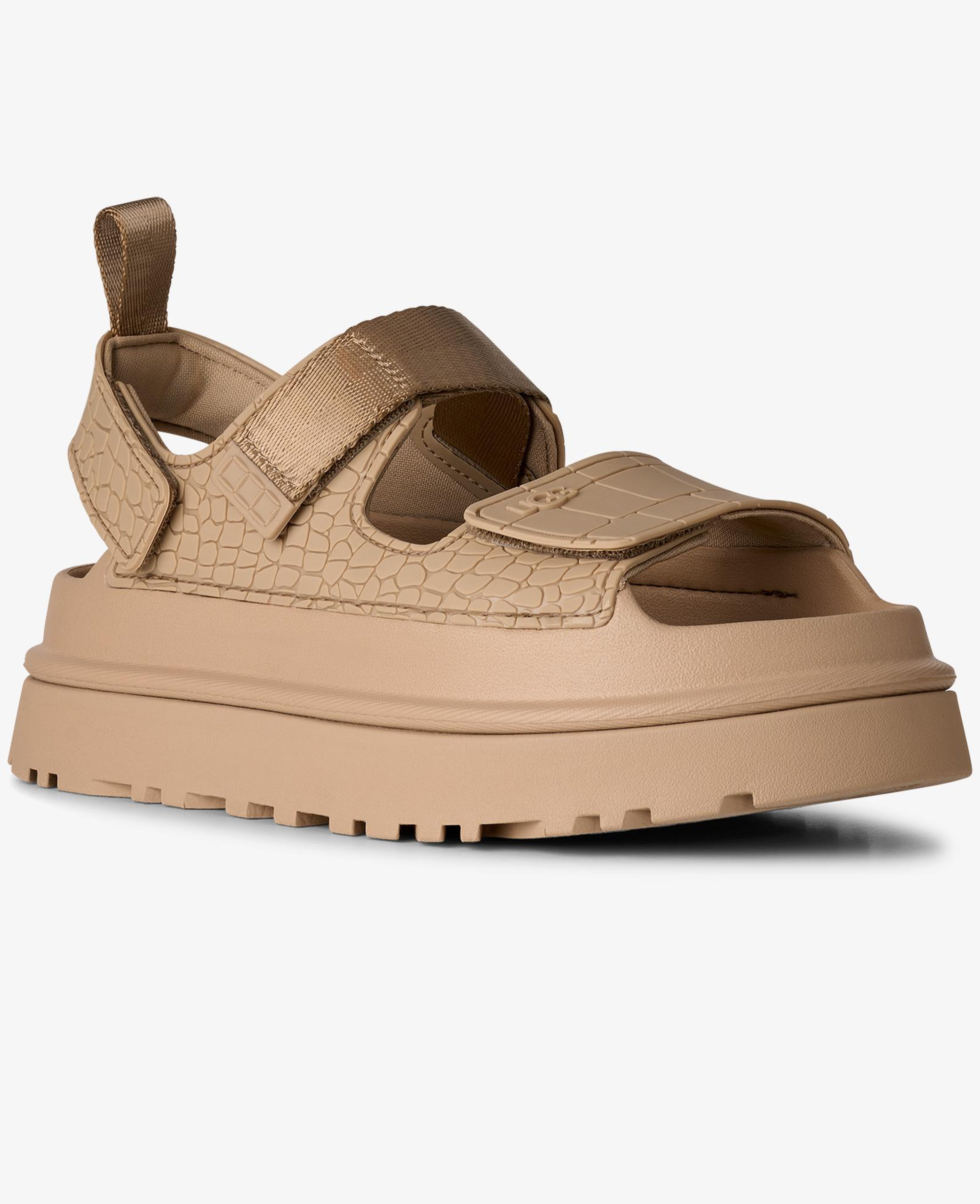 Ugg Goldenglow Embossed Kadın Krem Sandalet