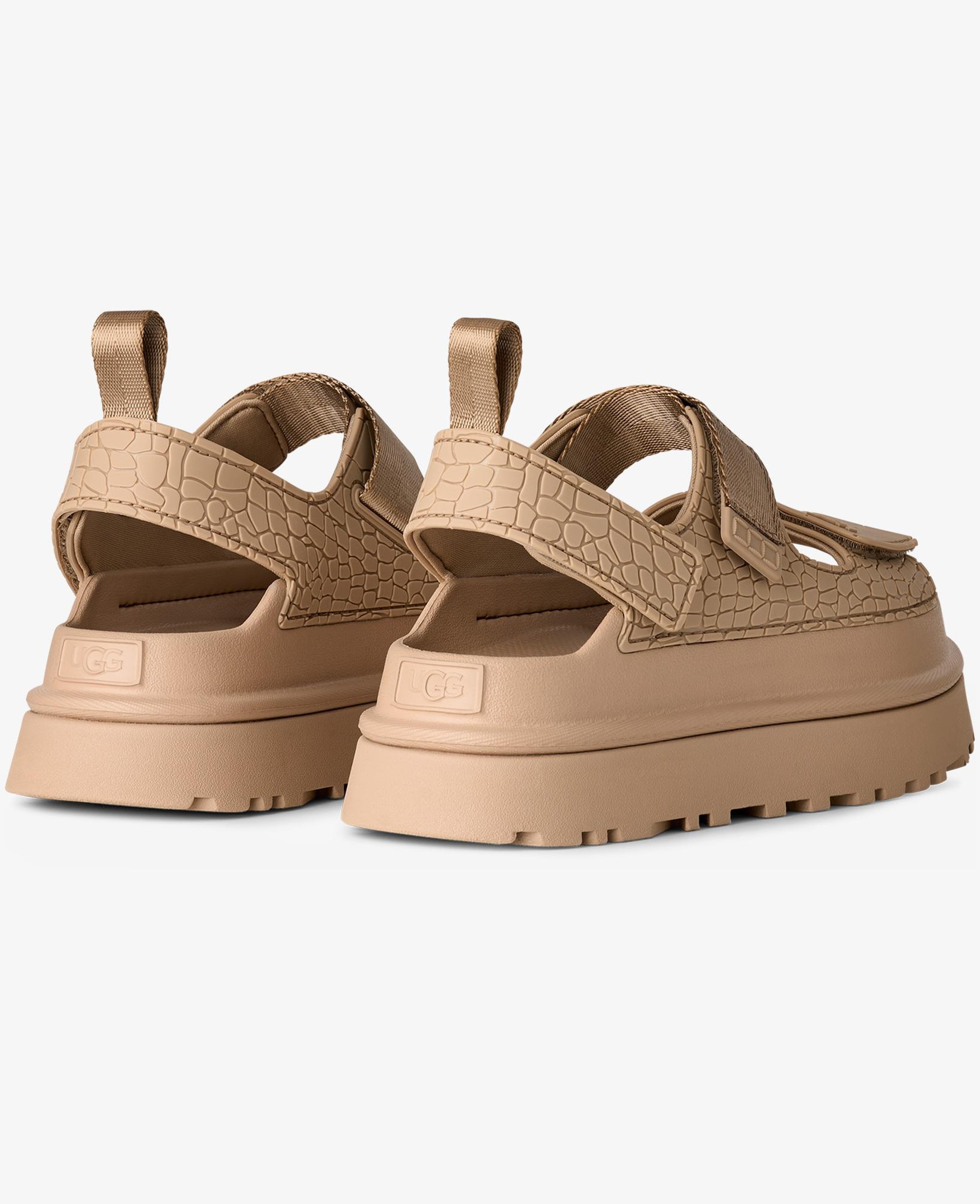 Ugg Goldenglow Embossed Kadın Krem Sandalet