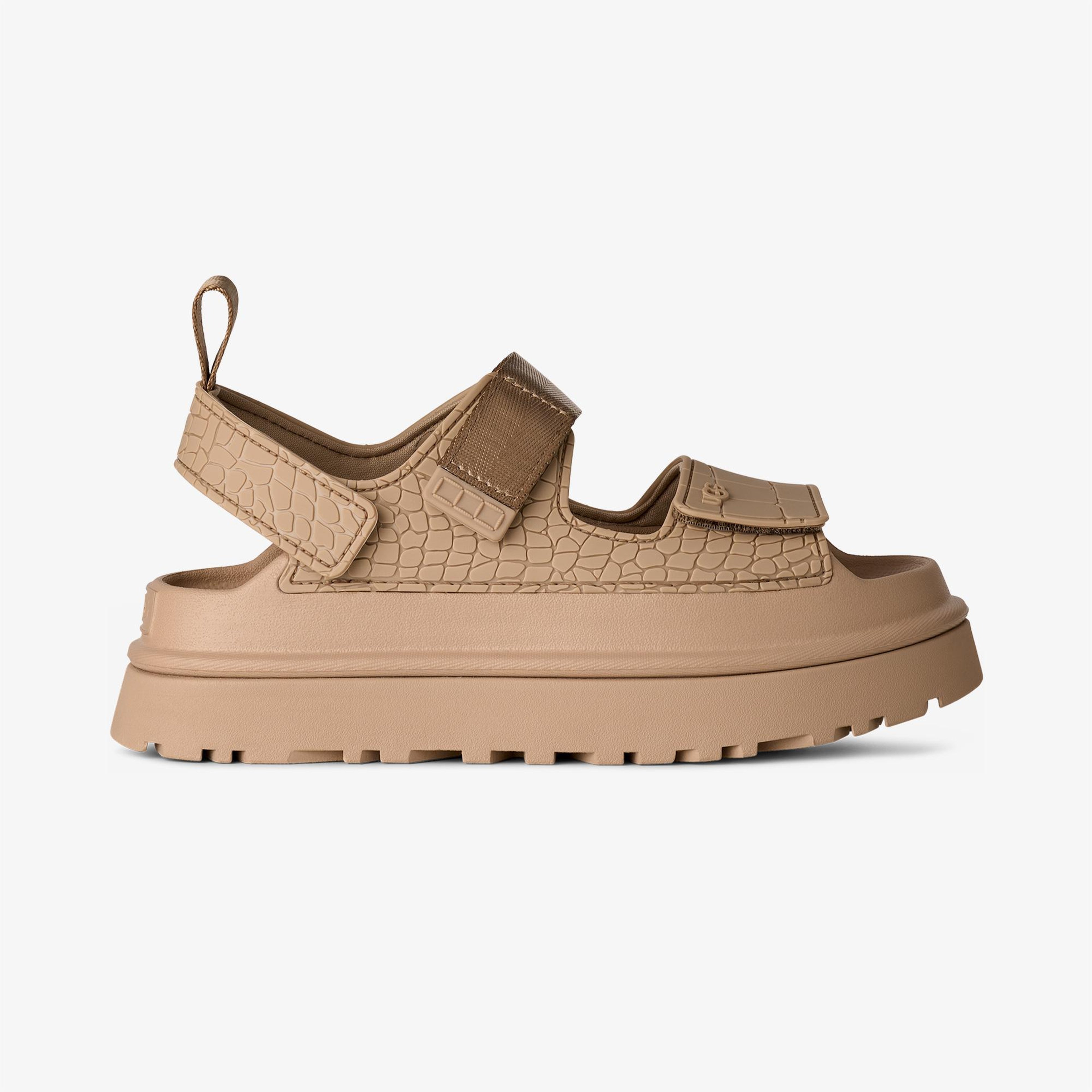 Ugg Goldenglow Embossed Kadın Krem Sandalet