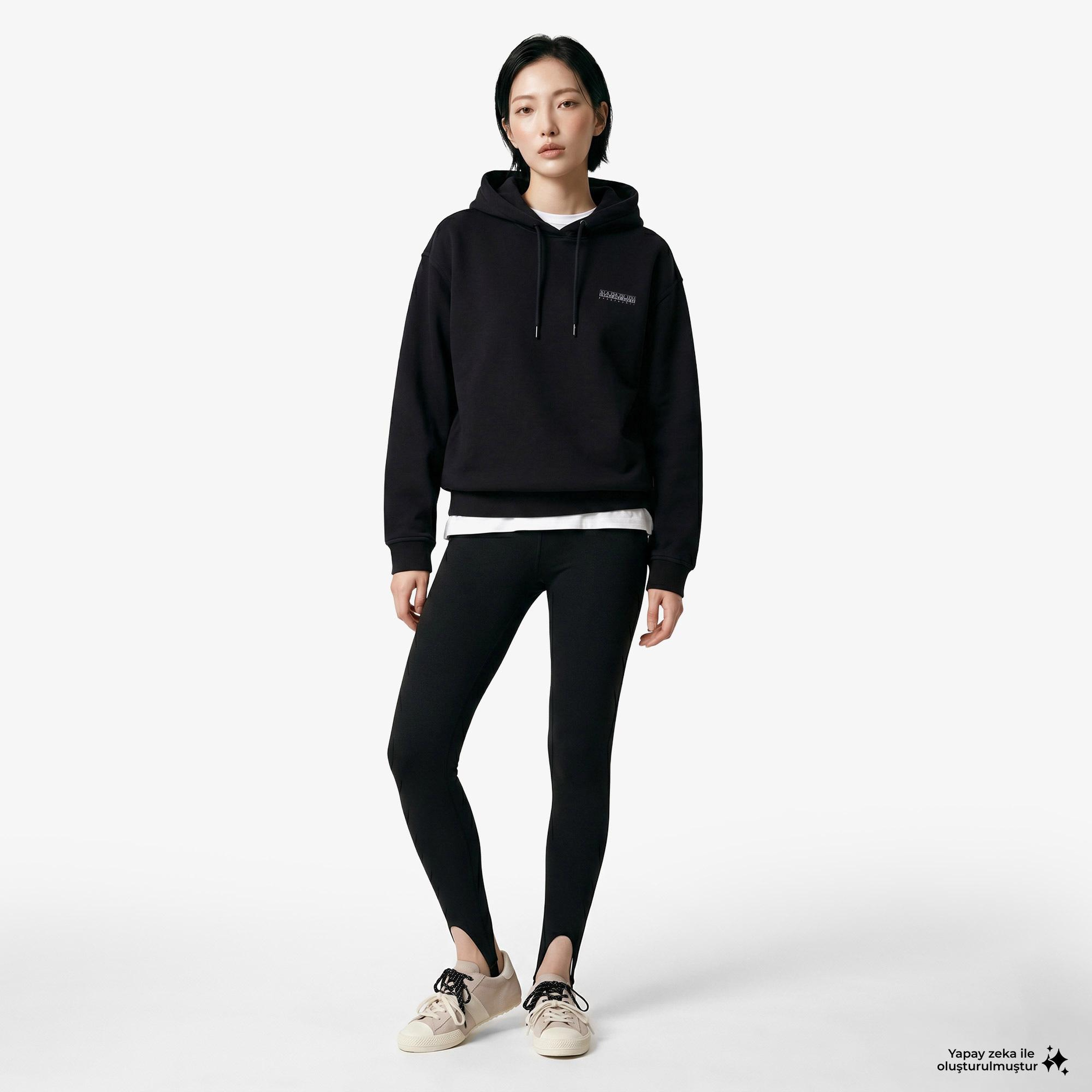 Napapijri B-Blanche H W Kadın Siyah Sweatshirt