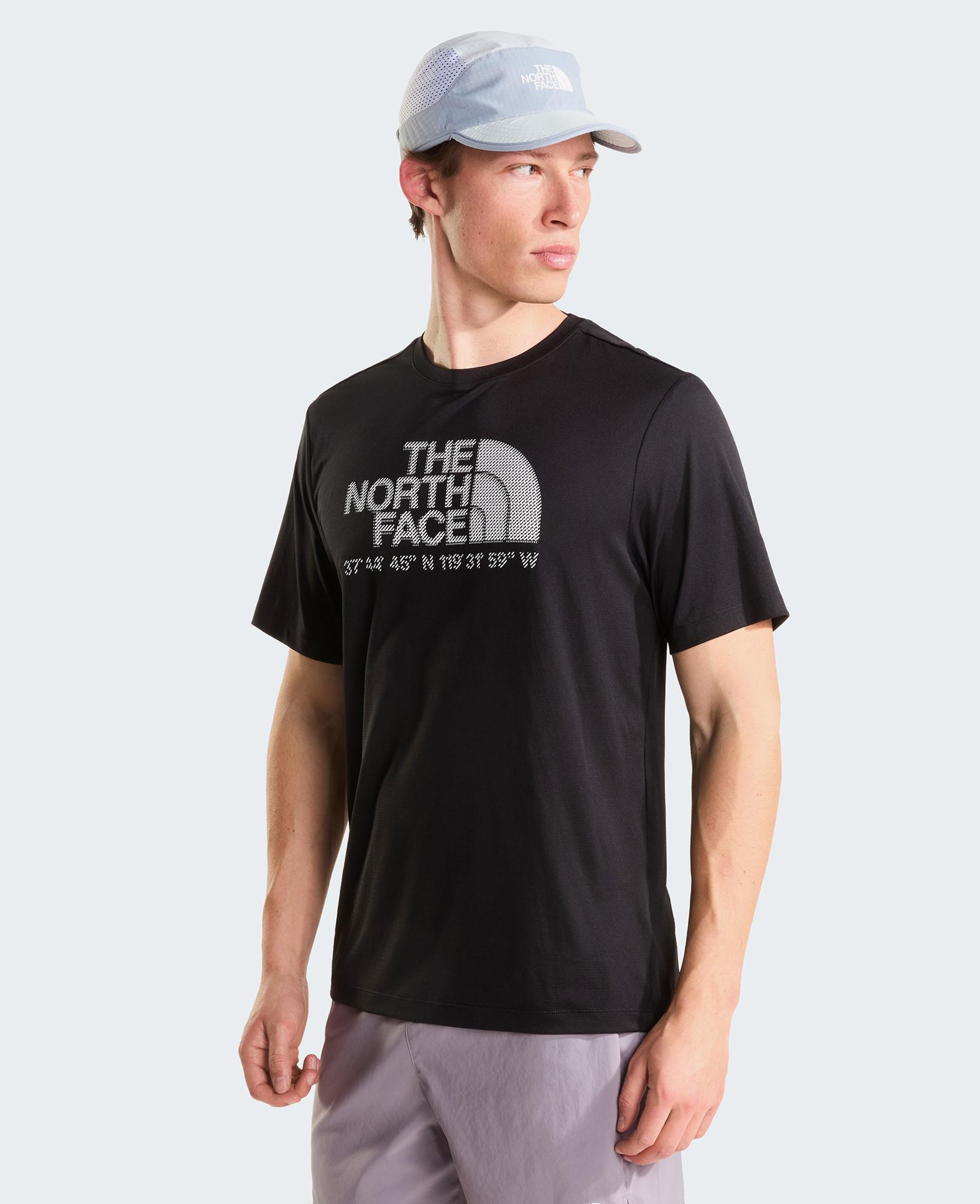 The North Face 24/7 Logo Graphic Sleeve Erkek Siyah T-Shirt