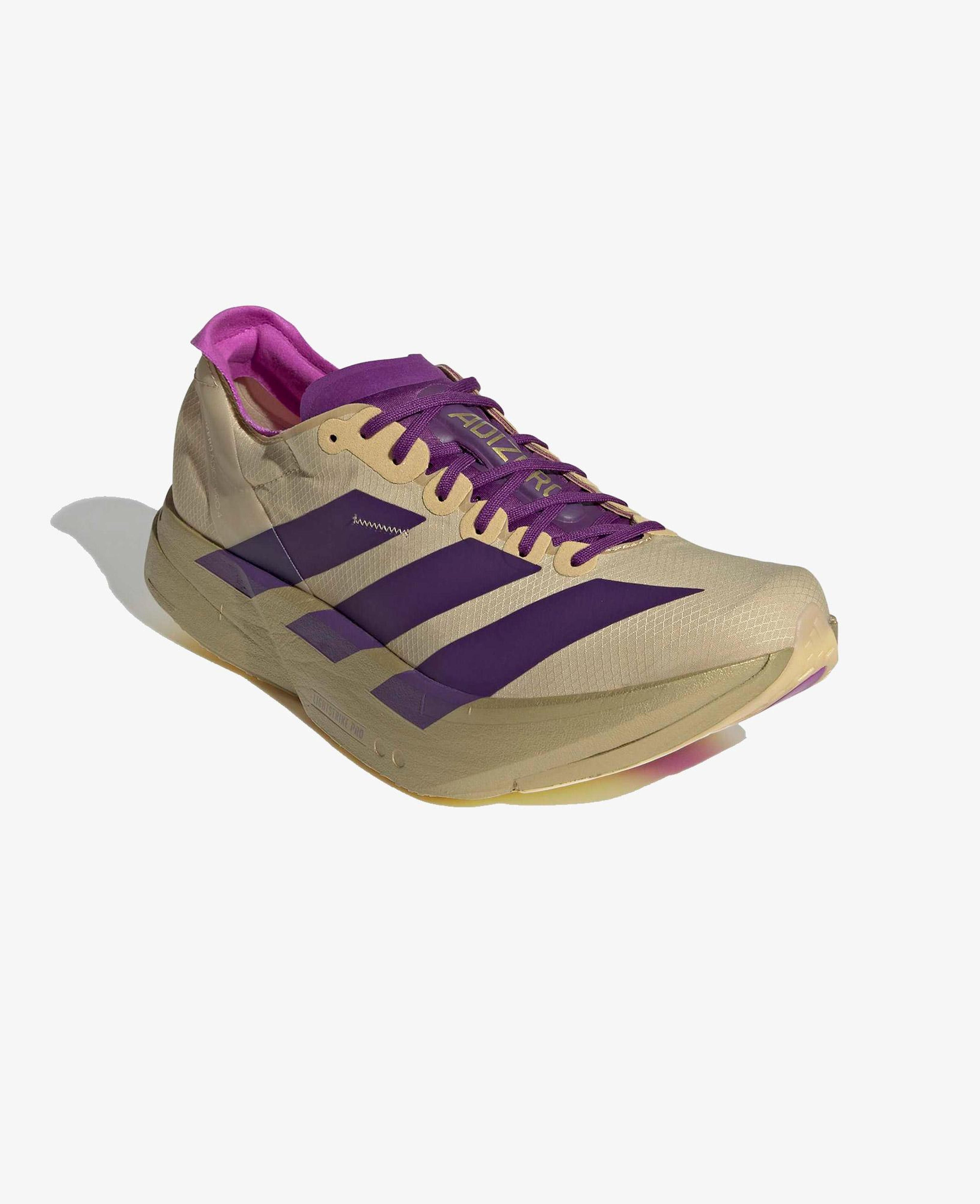 adidas Adizero Adios Pro 4 Erkek Bej Koşu Ayakkabısı