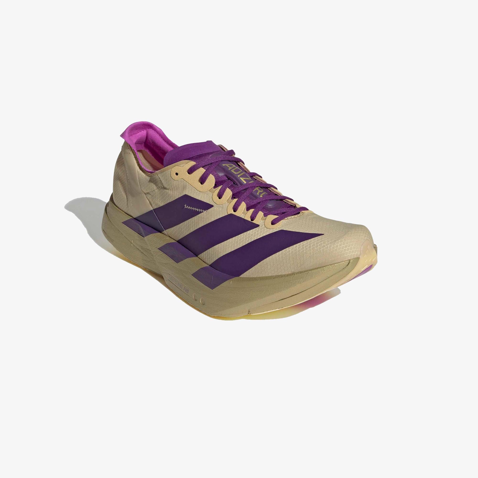 adidas Adizero Adios Pro 4 Erkek Bej Koşu Ayakkabısı