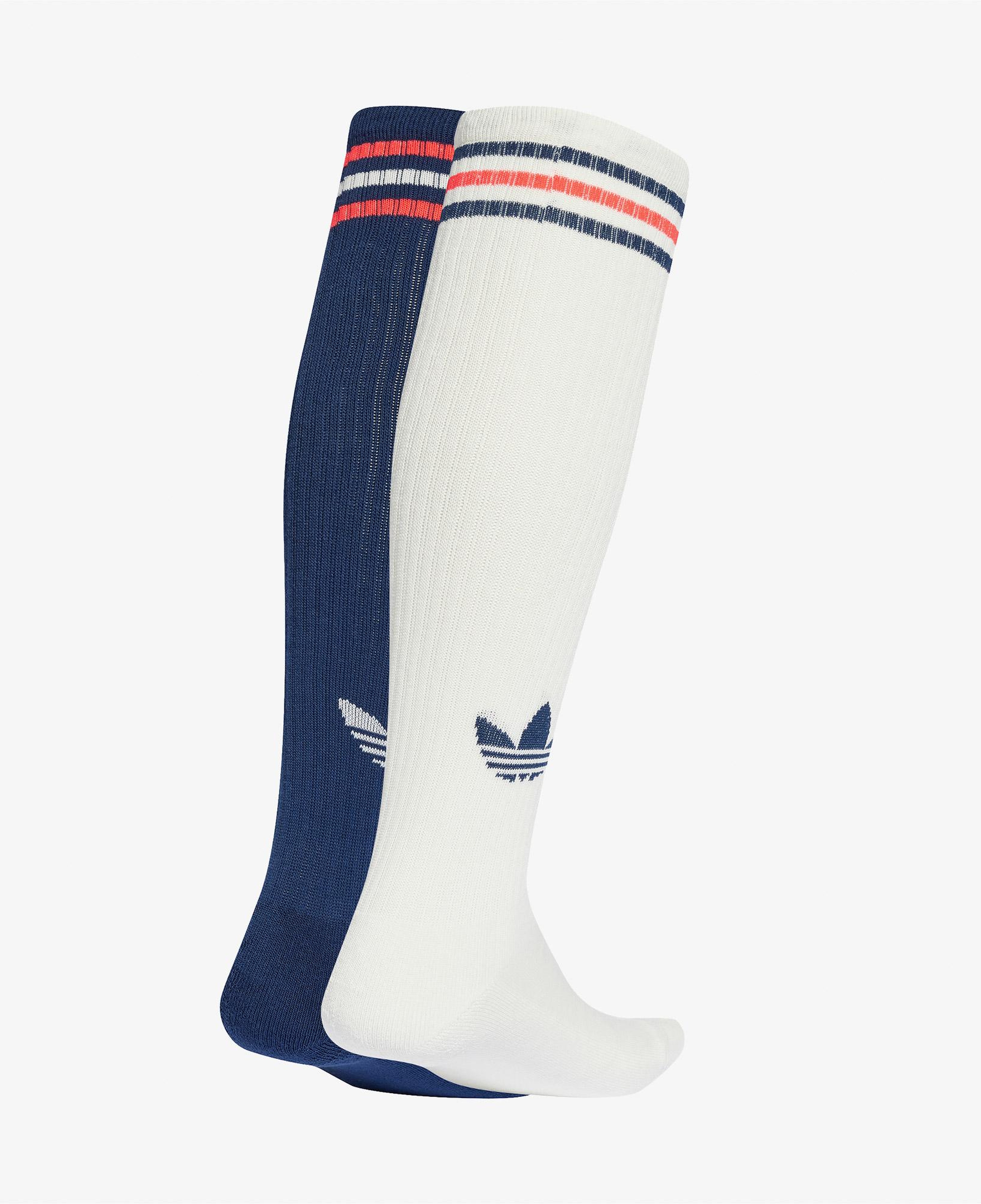 adidas 3S Knee 2'li Unisex Beyaz/Lacivert Çorap