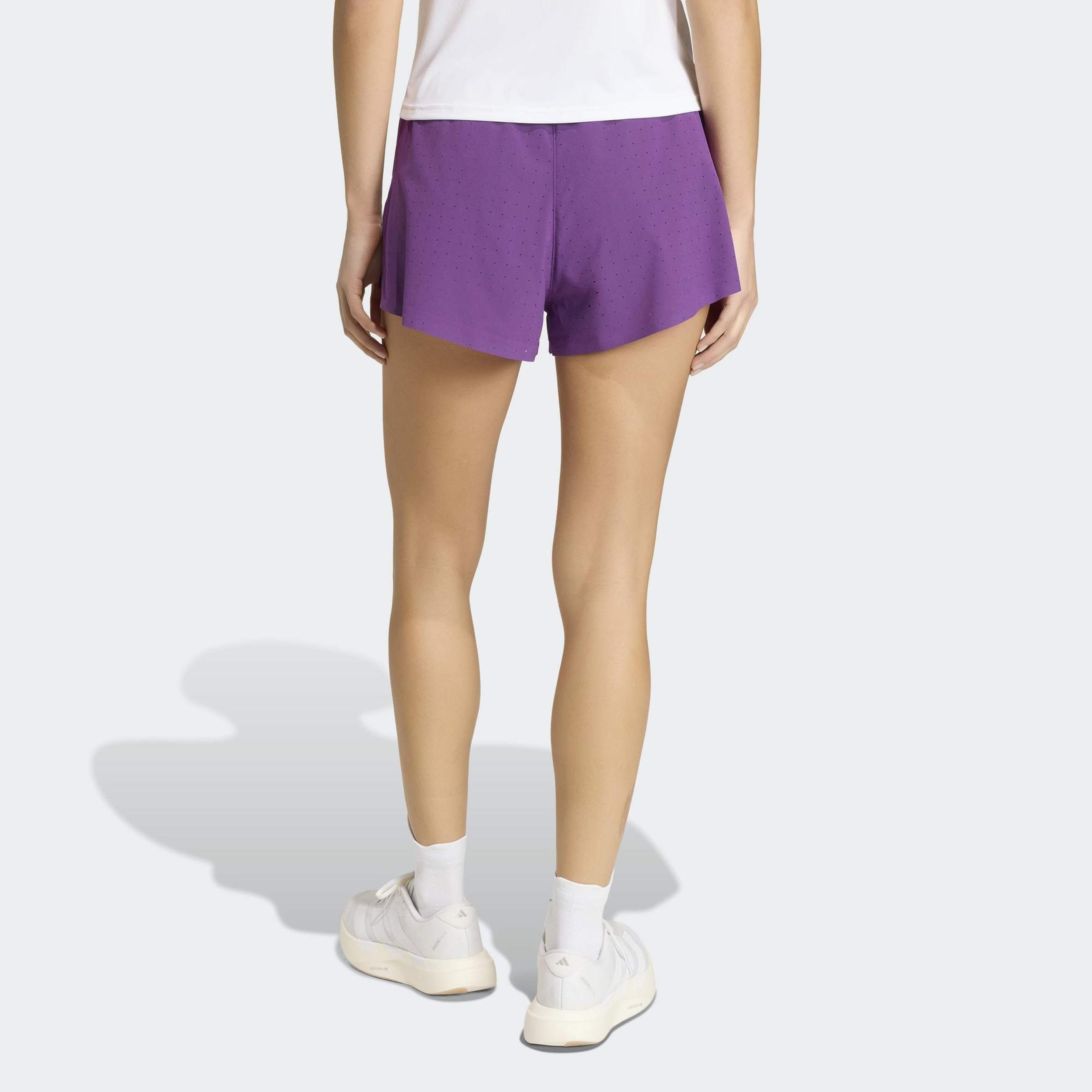 adidas Adizero Road To Records Split Kadın Mor Koşu Şortu