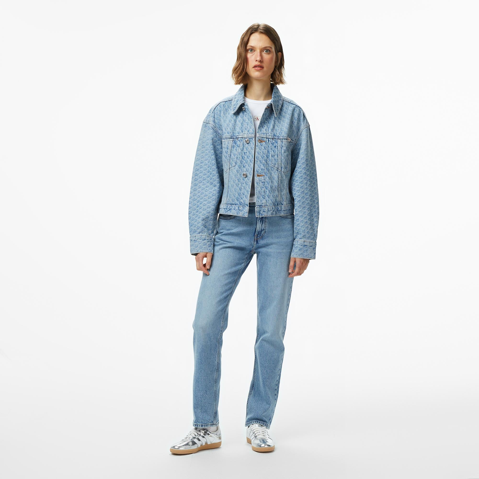 Calvin Klein Kadın Mavi Jean