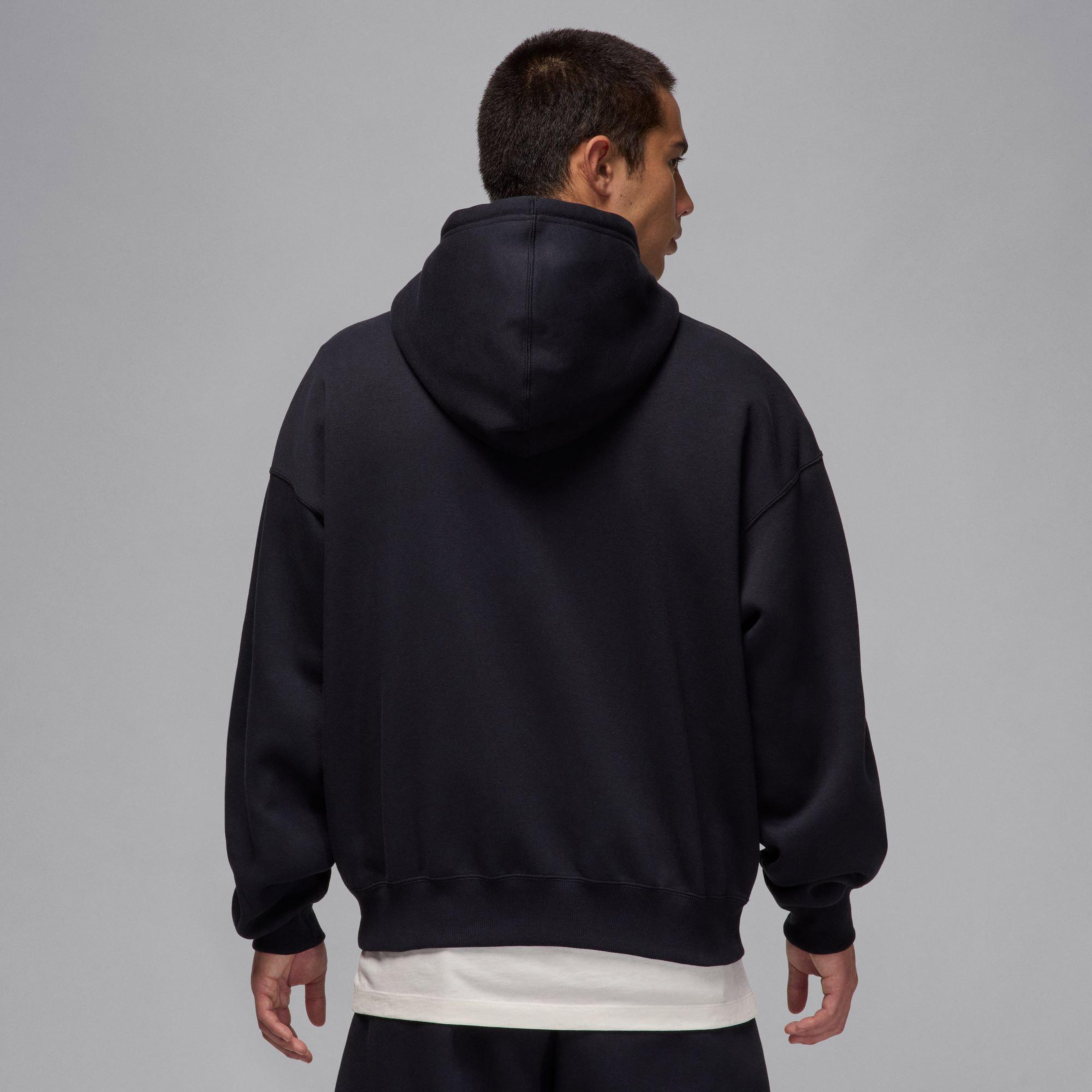 Jordan Brooklyn Fleece Oversized Fit Erkek Siyah Hoodie