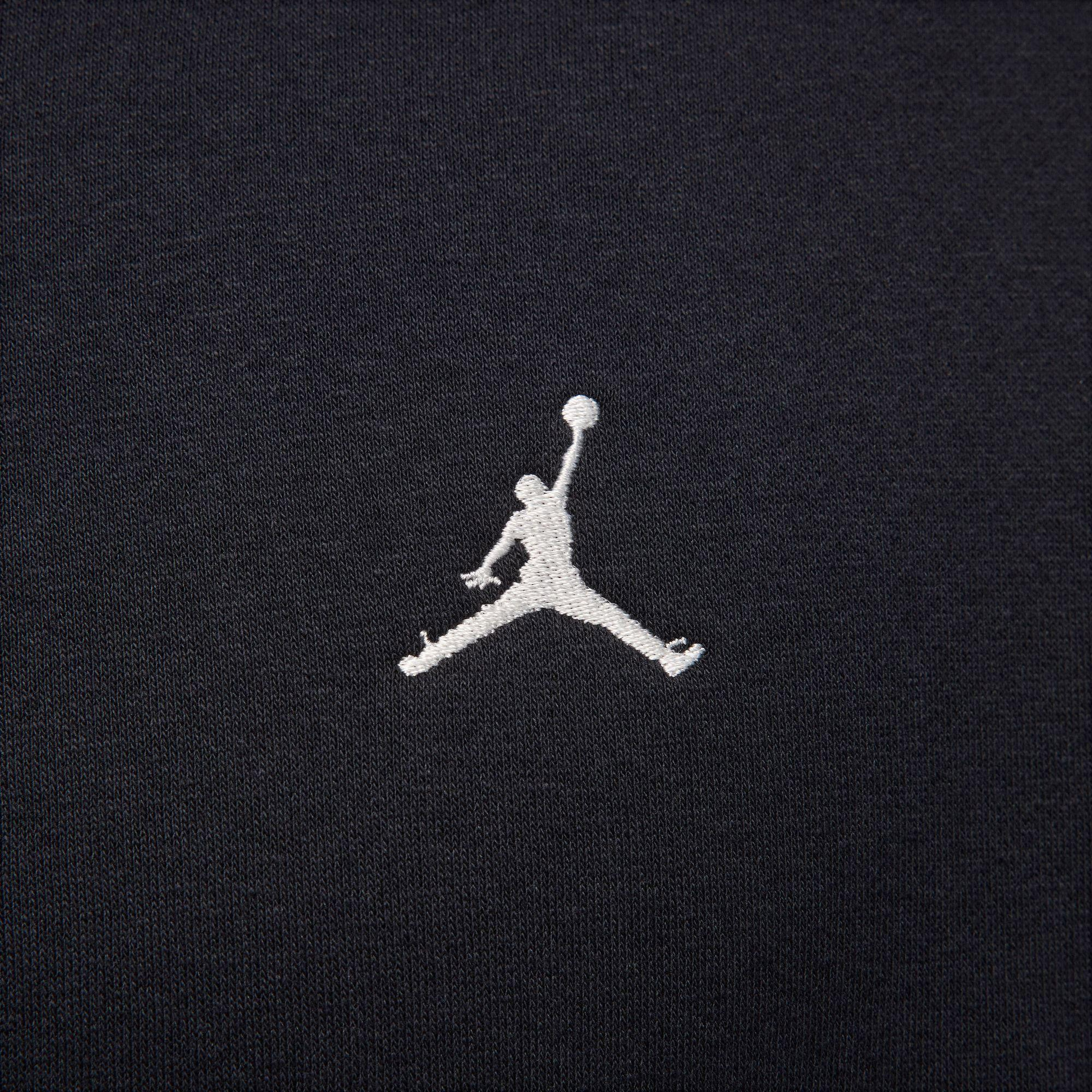 Jordan Brooklyn Fleece Oversized Fit Erkek Siyah Hoodie