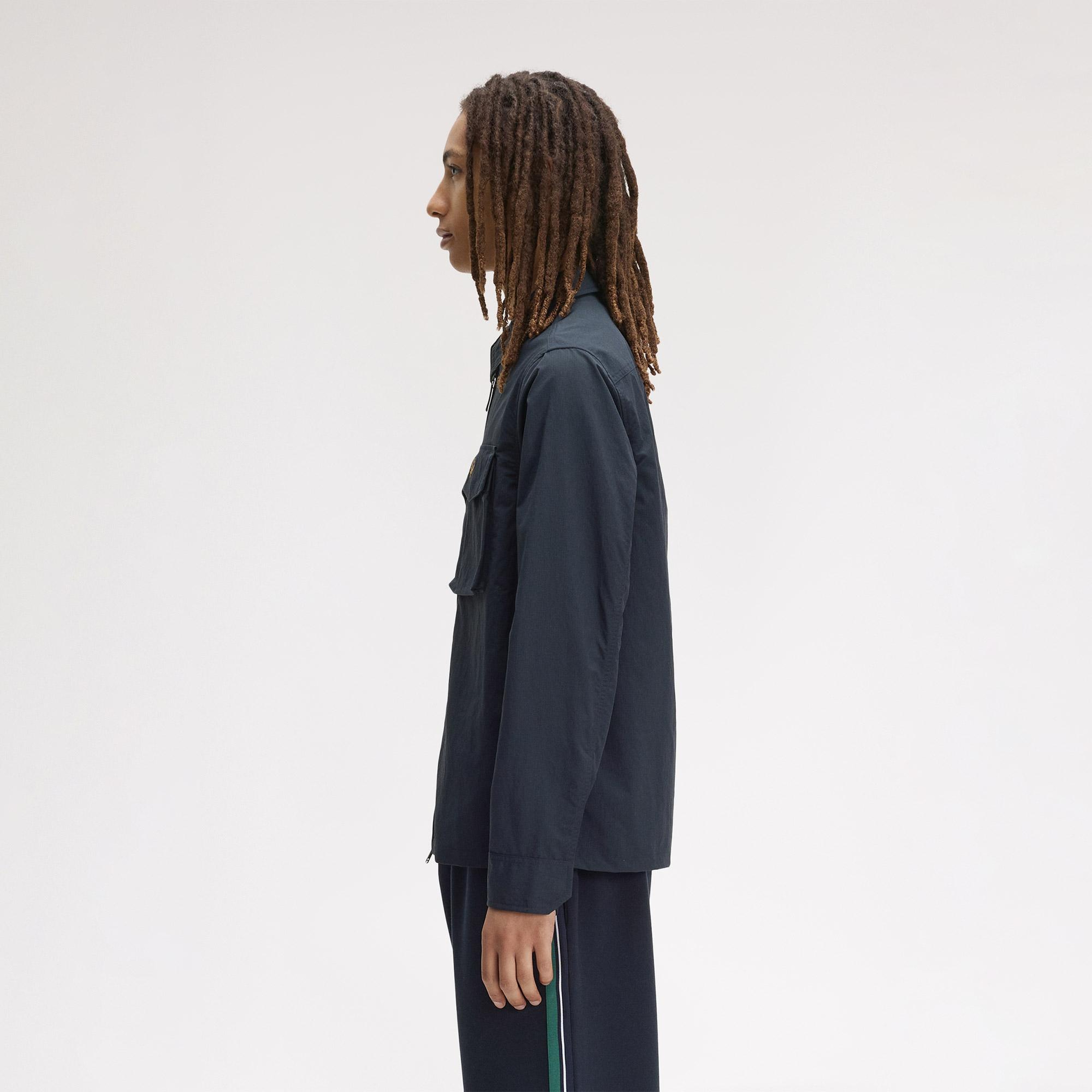Fred Perry Ripstop Pocket Erkek Lacivert Gömlek