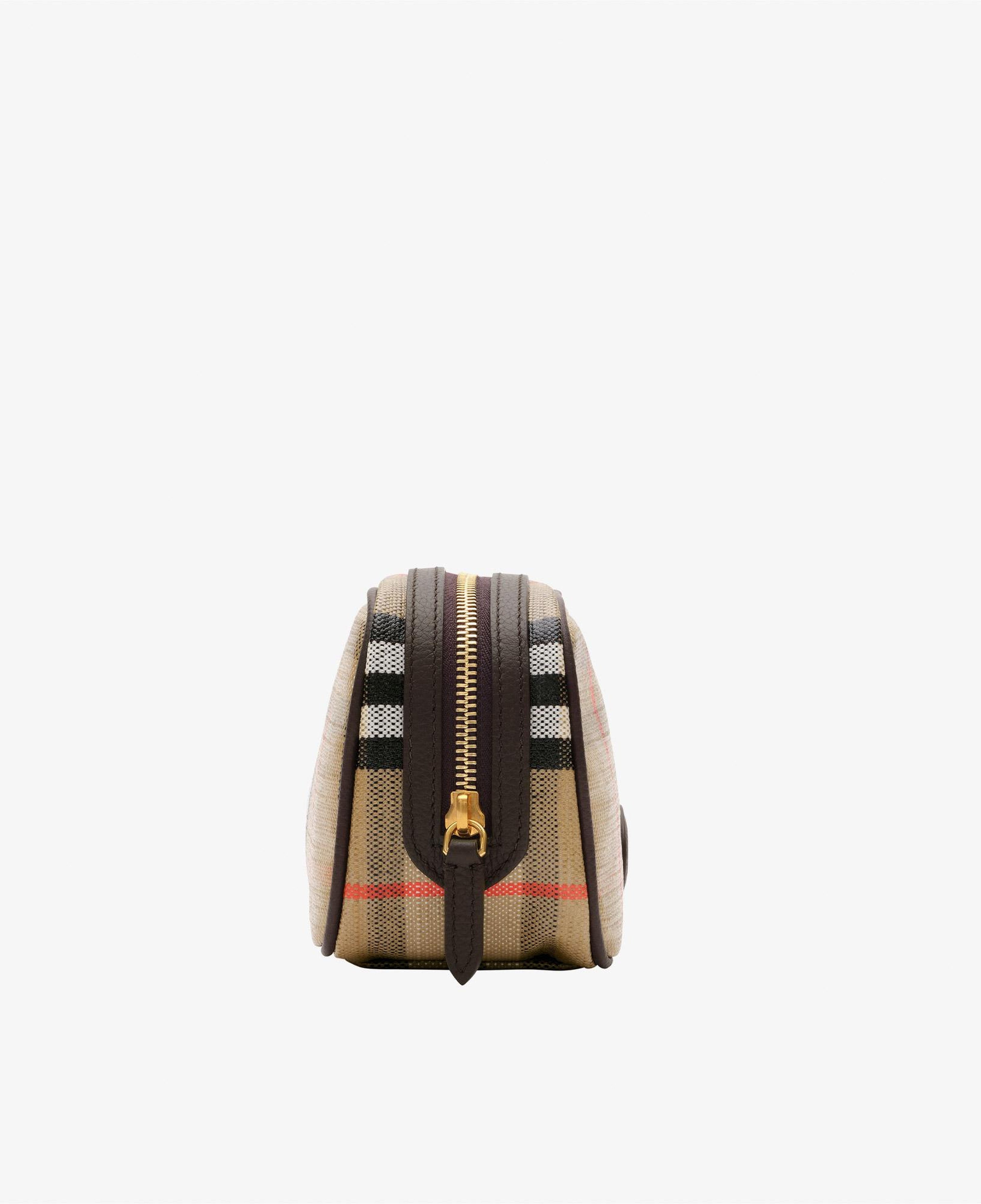 Burberry Highlands Cosmestic Kadın Bej El Çantası