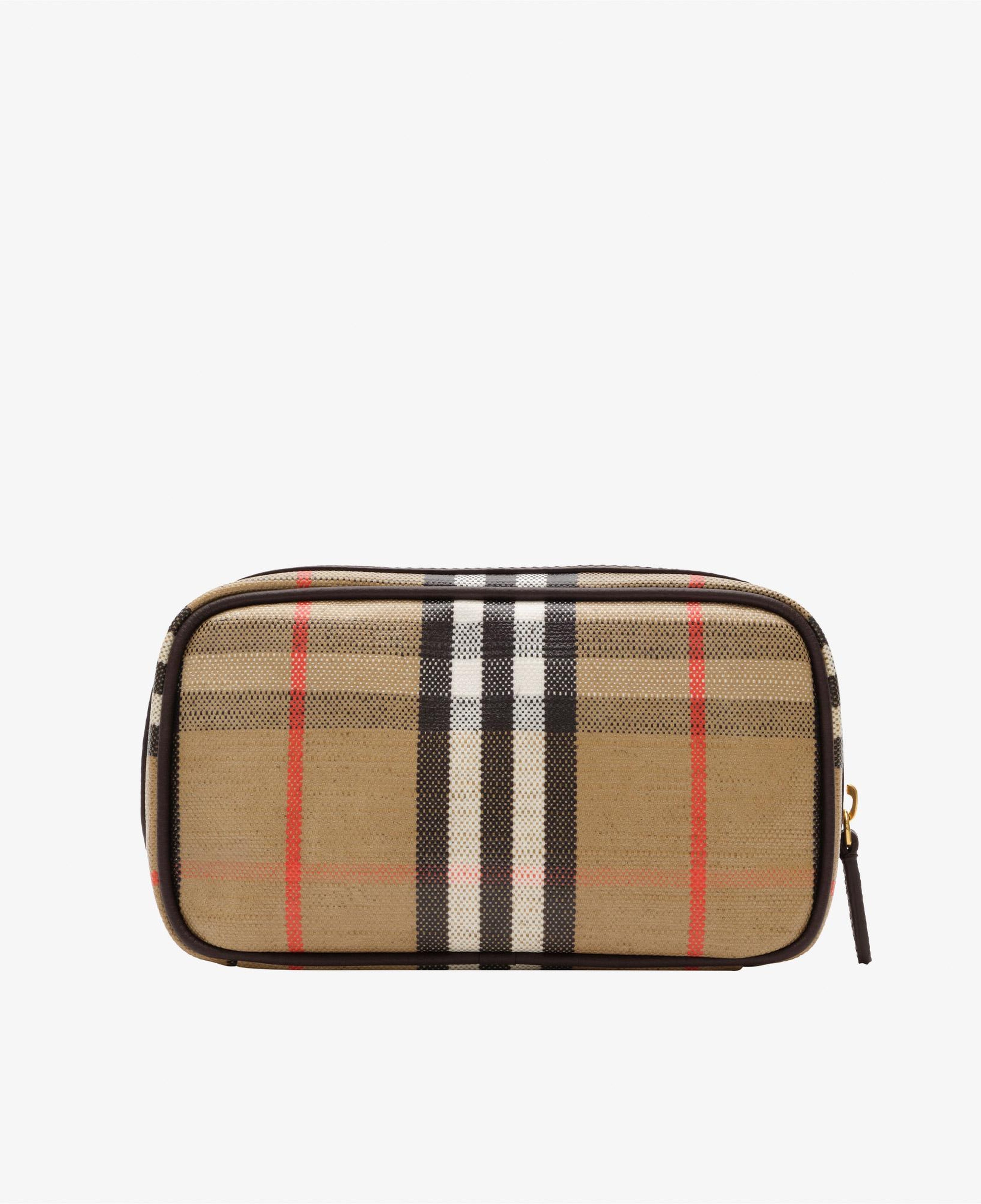 Burberry Highlands Cosmestic Kadın Bej El Çantası