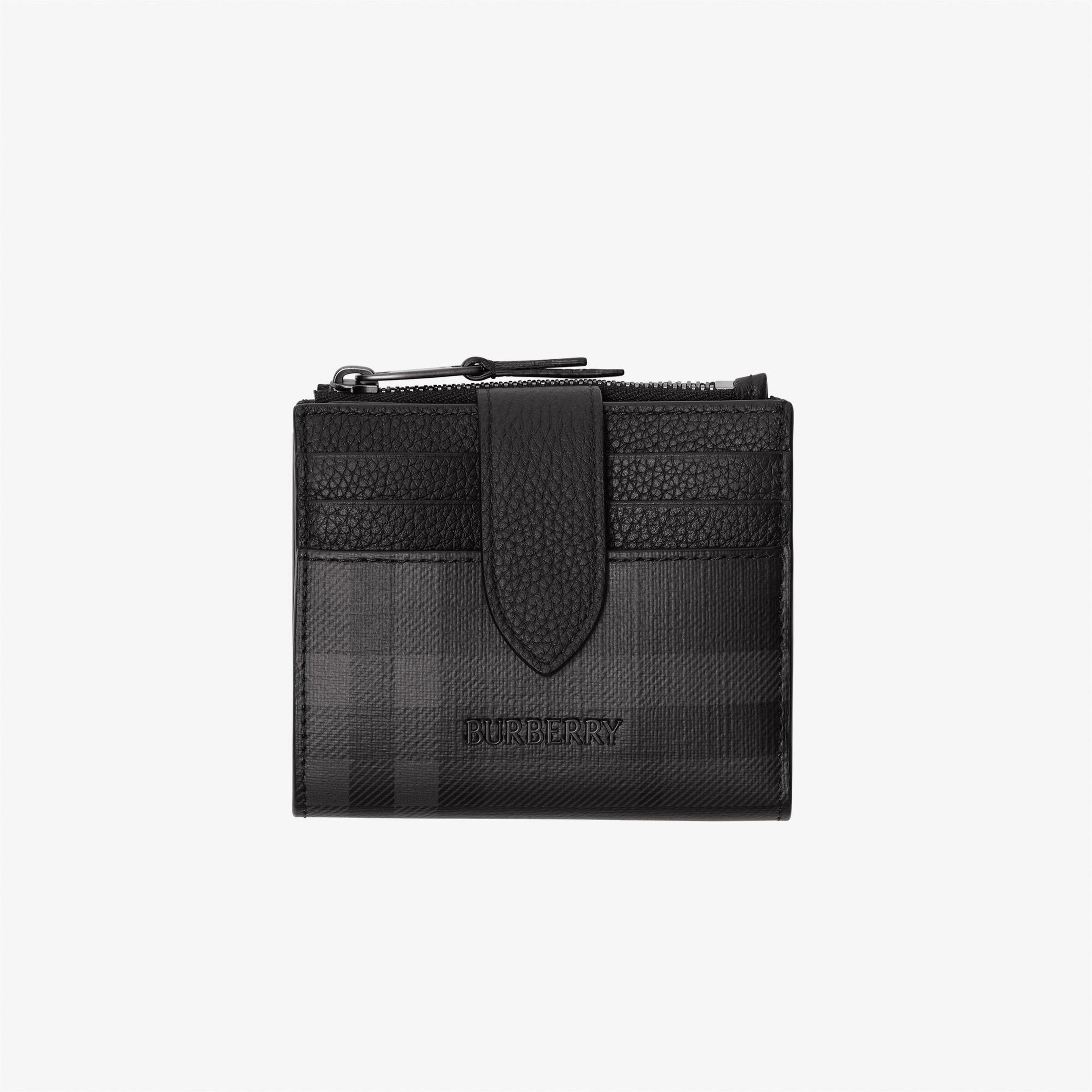 Burberry New Zip Bifold Bin Erkek Antrasit Cüzdan