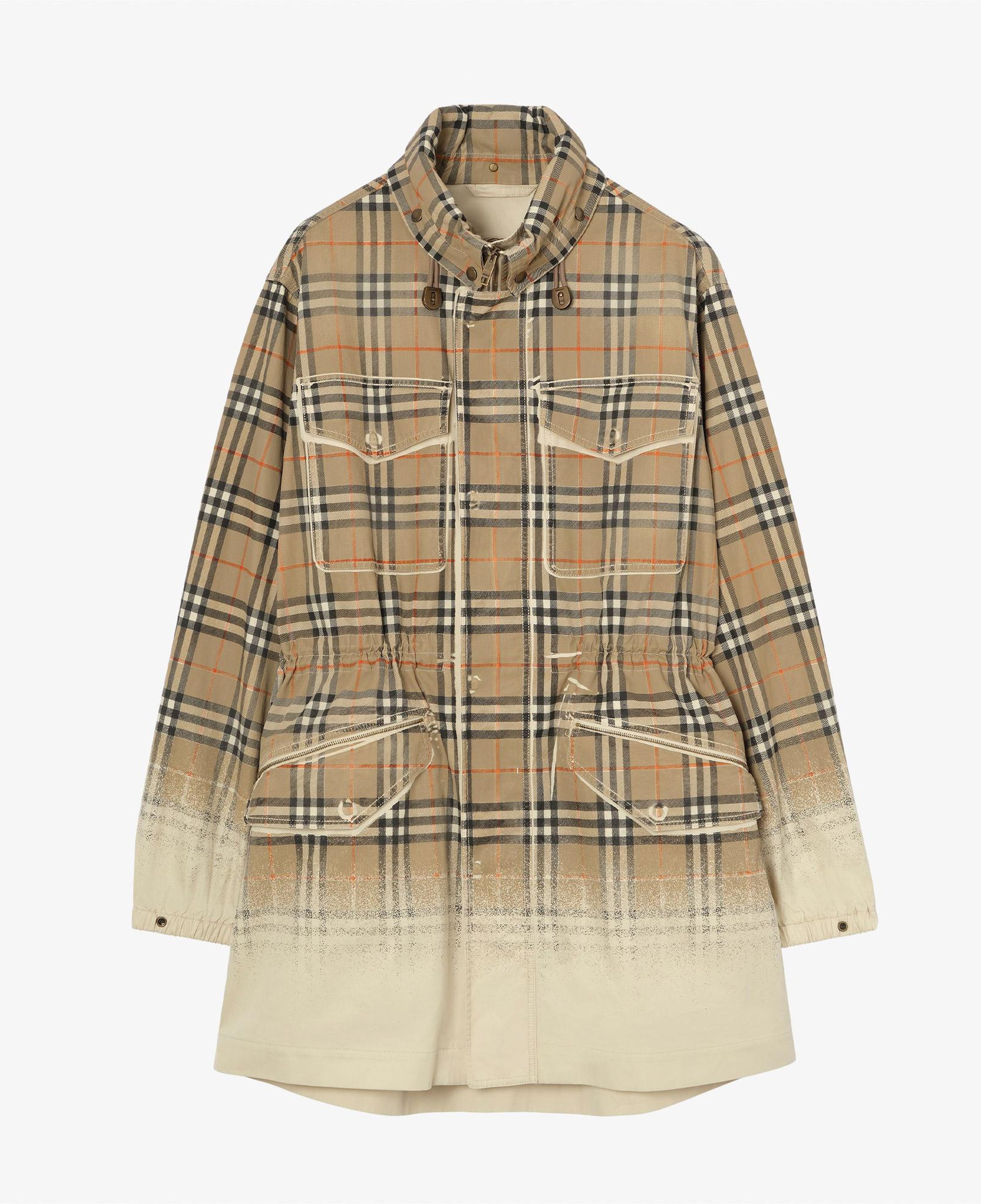 Burberry Lancaster Erkek Bej Kaban