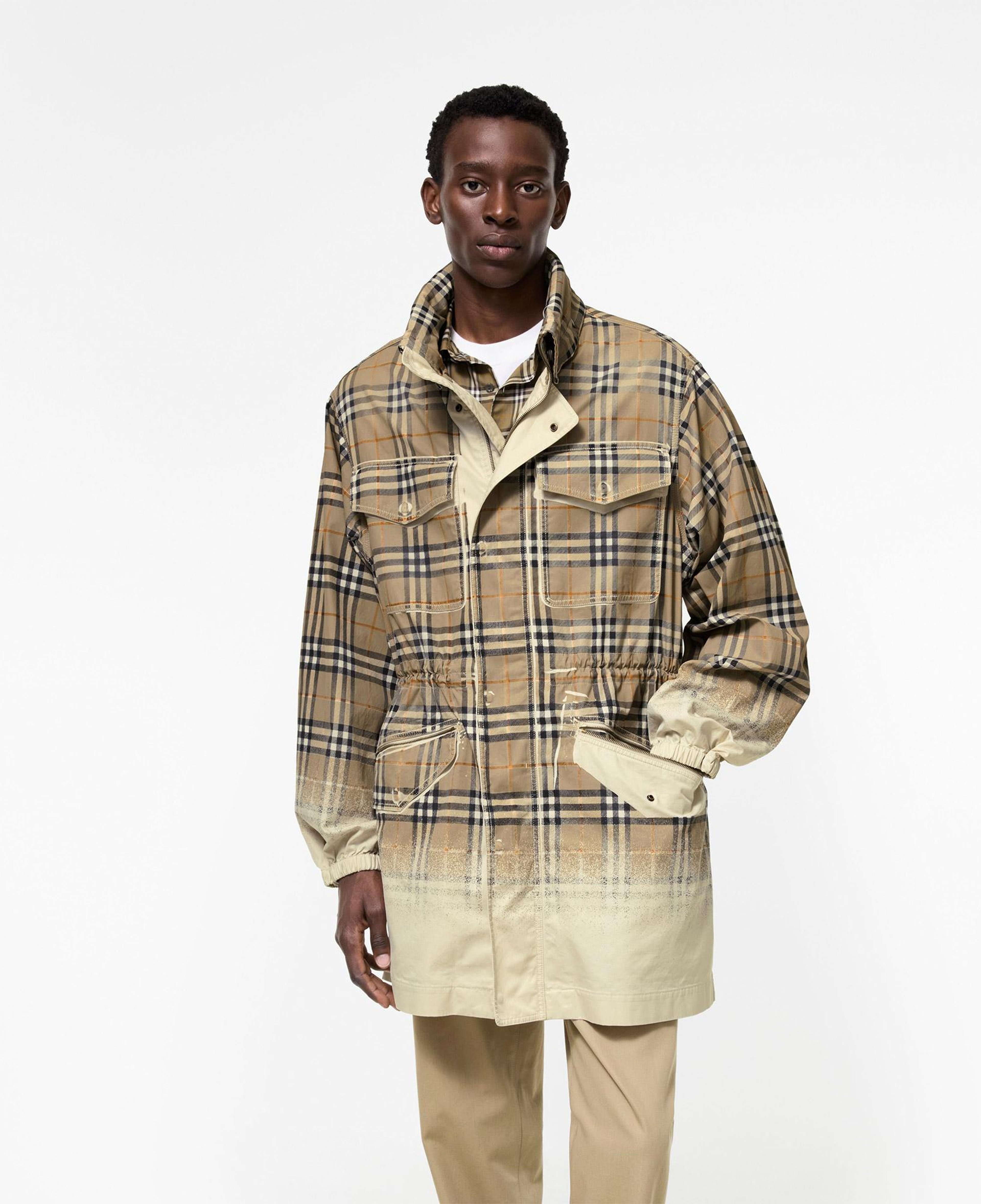 Burberry Lancaster Erkek Bej Kaban