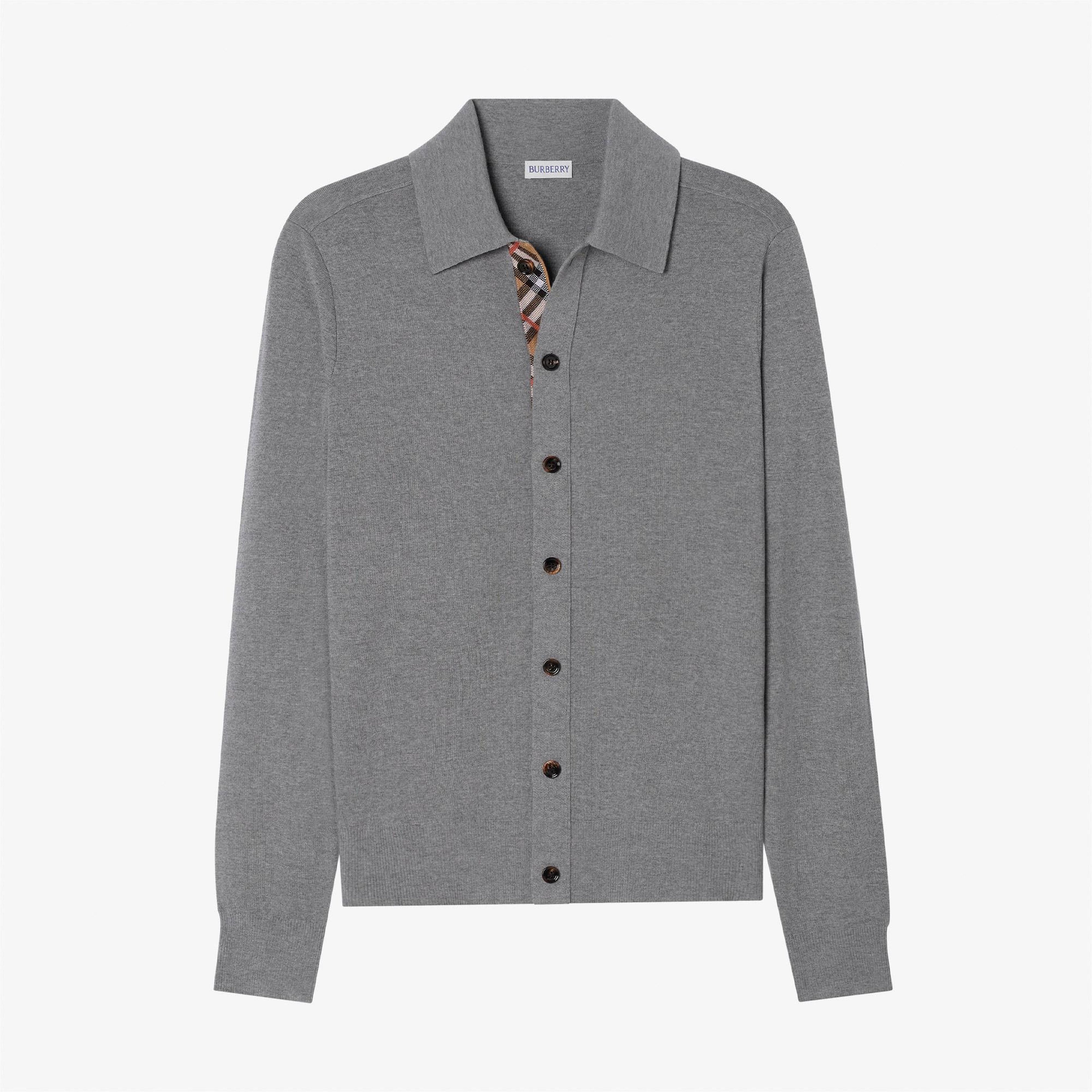 Burberry Channing Erkek Gri Hırka