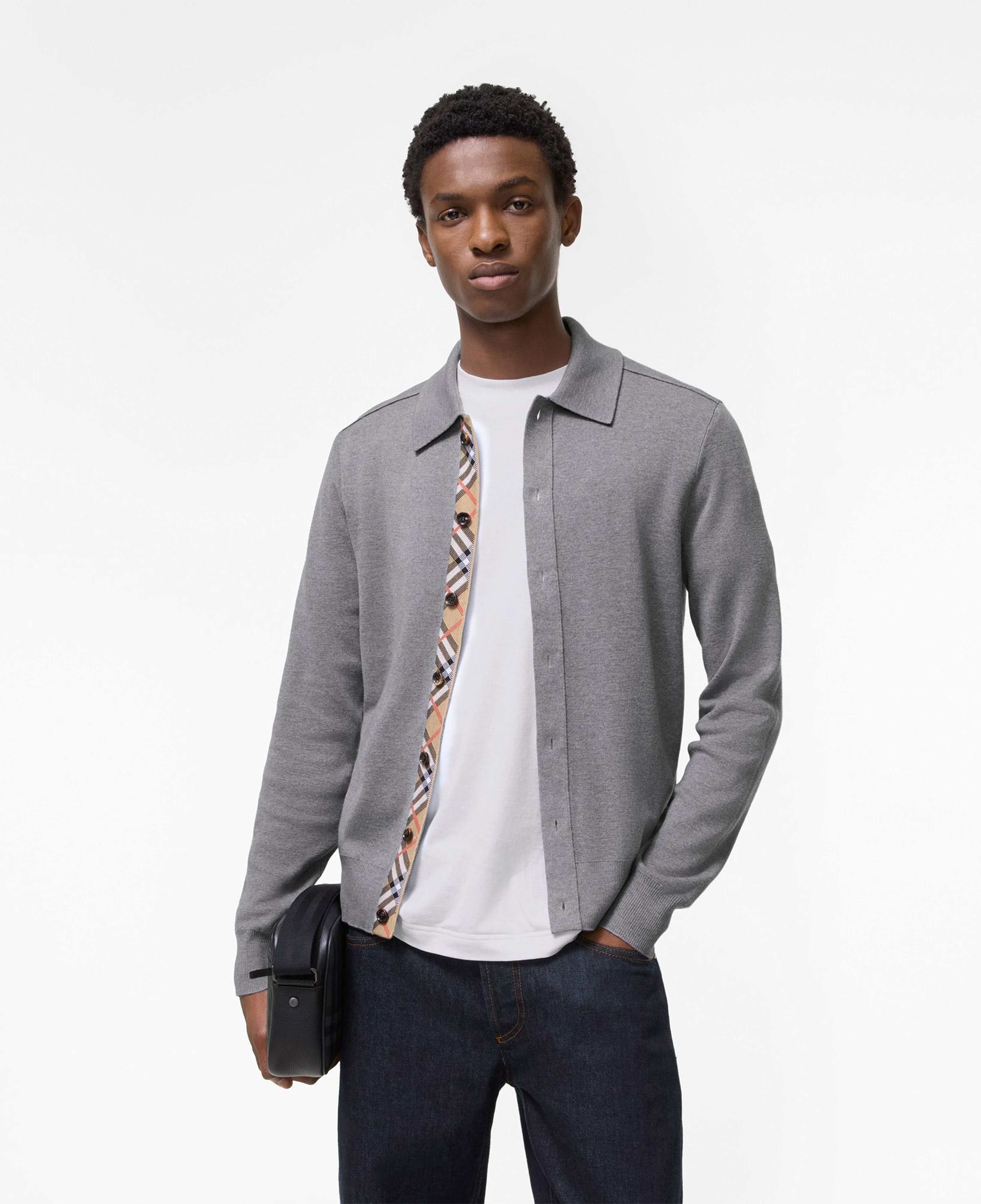 Burberry Channing Erkek Gri Hırka