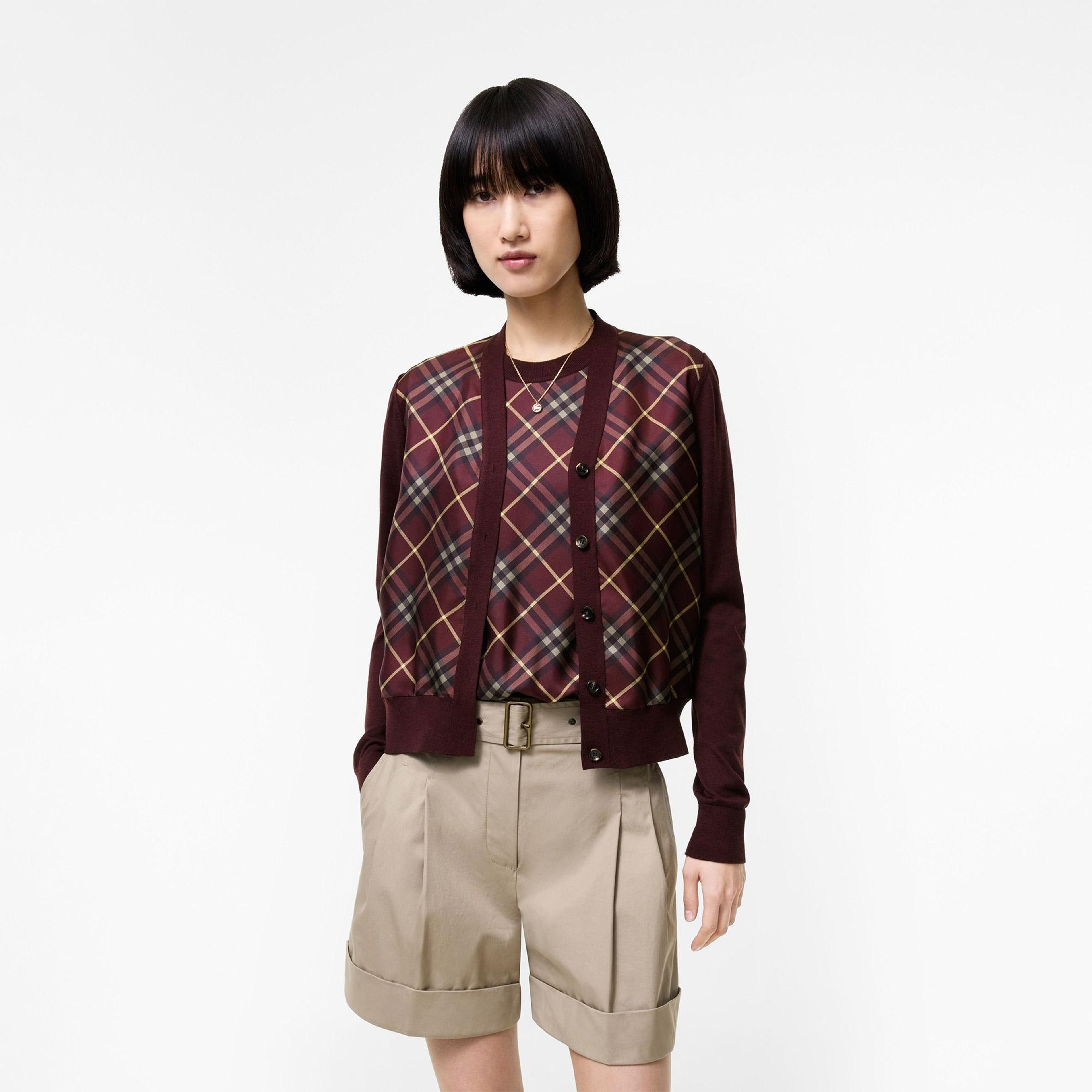 Burberry Sigourney Kadın Bordo Hırka