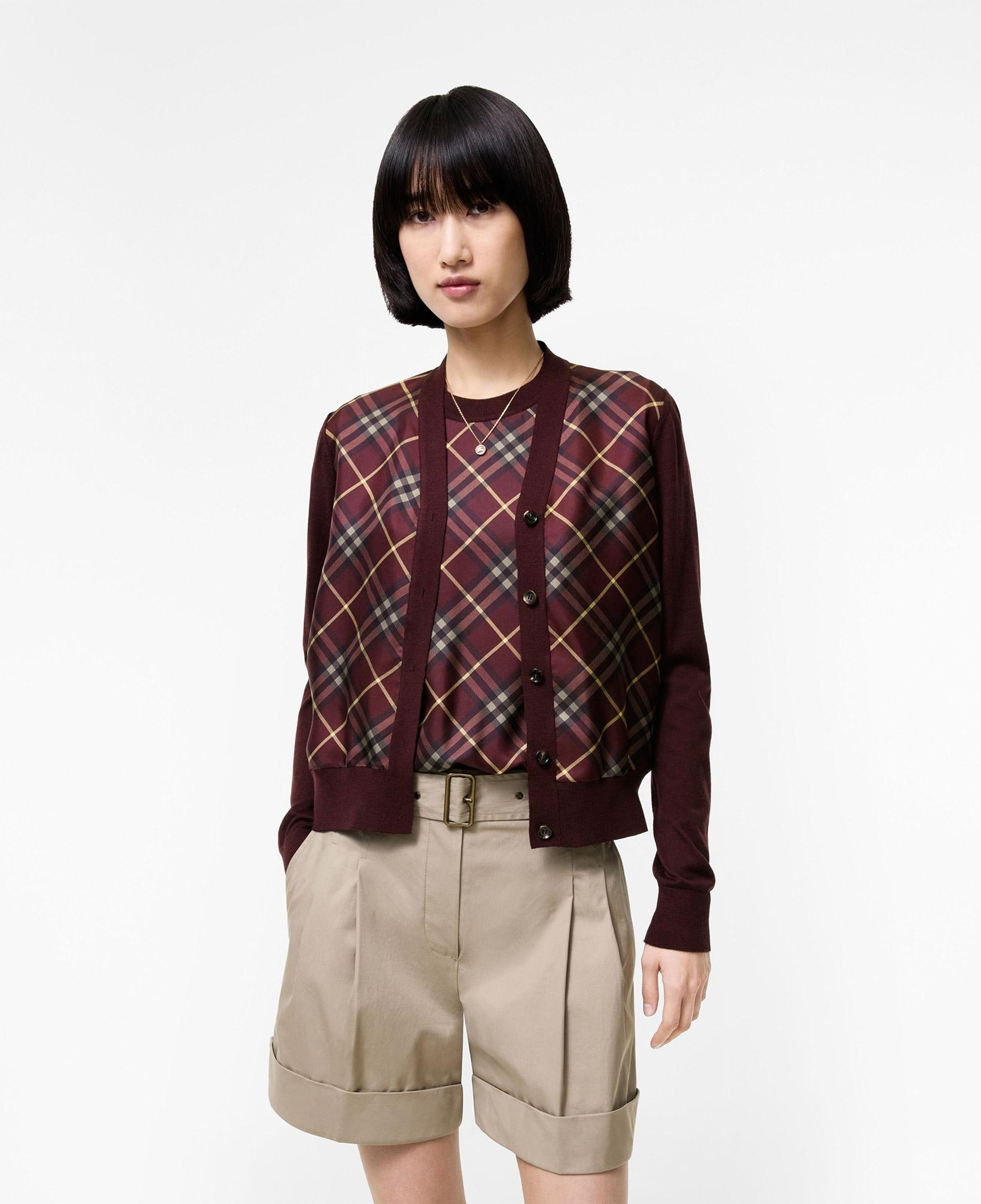 Burberry Sigourney Kadın Bordo Hırka