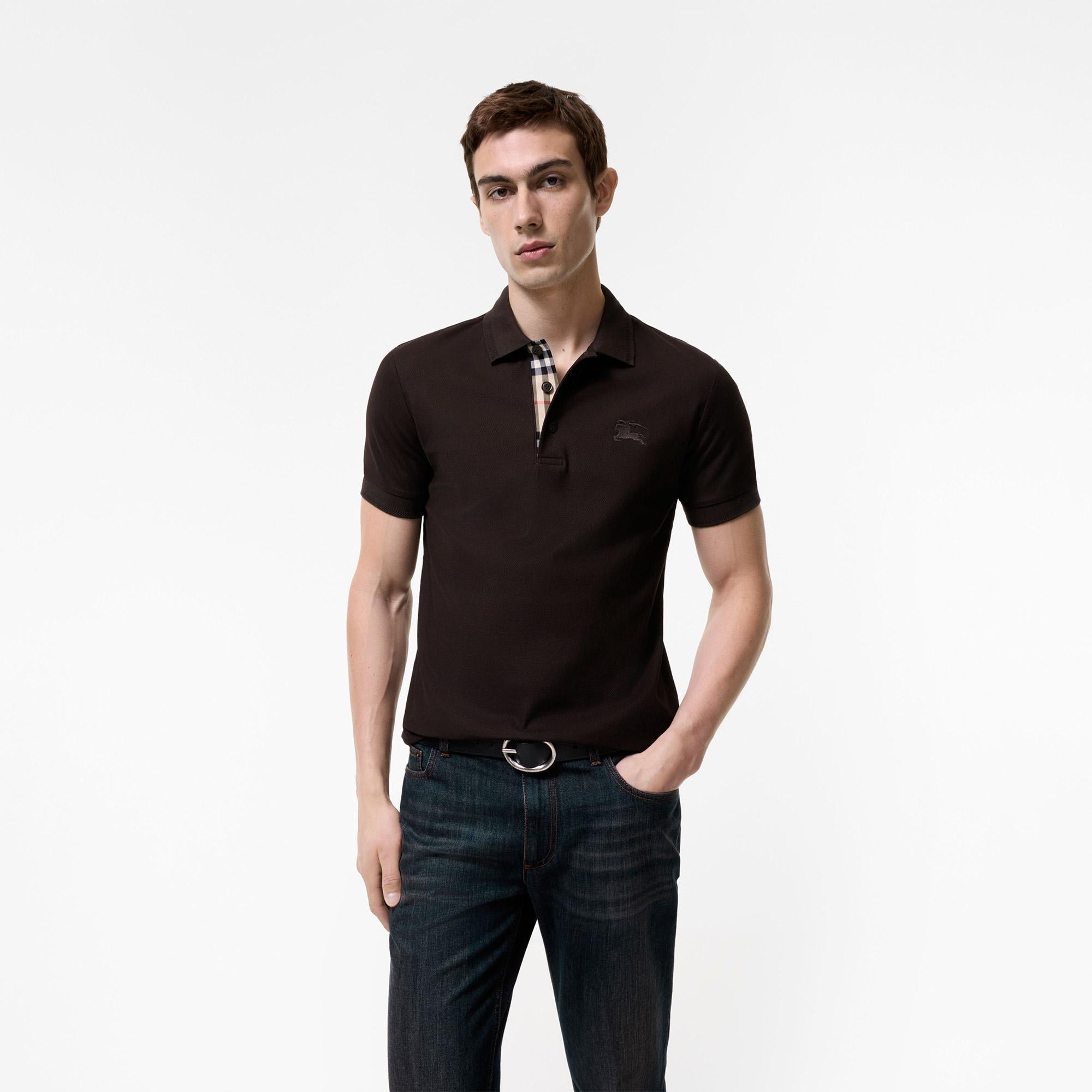 Burberry Eddie Ekd Erkek Kahverengi Polo