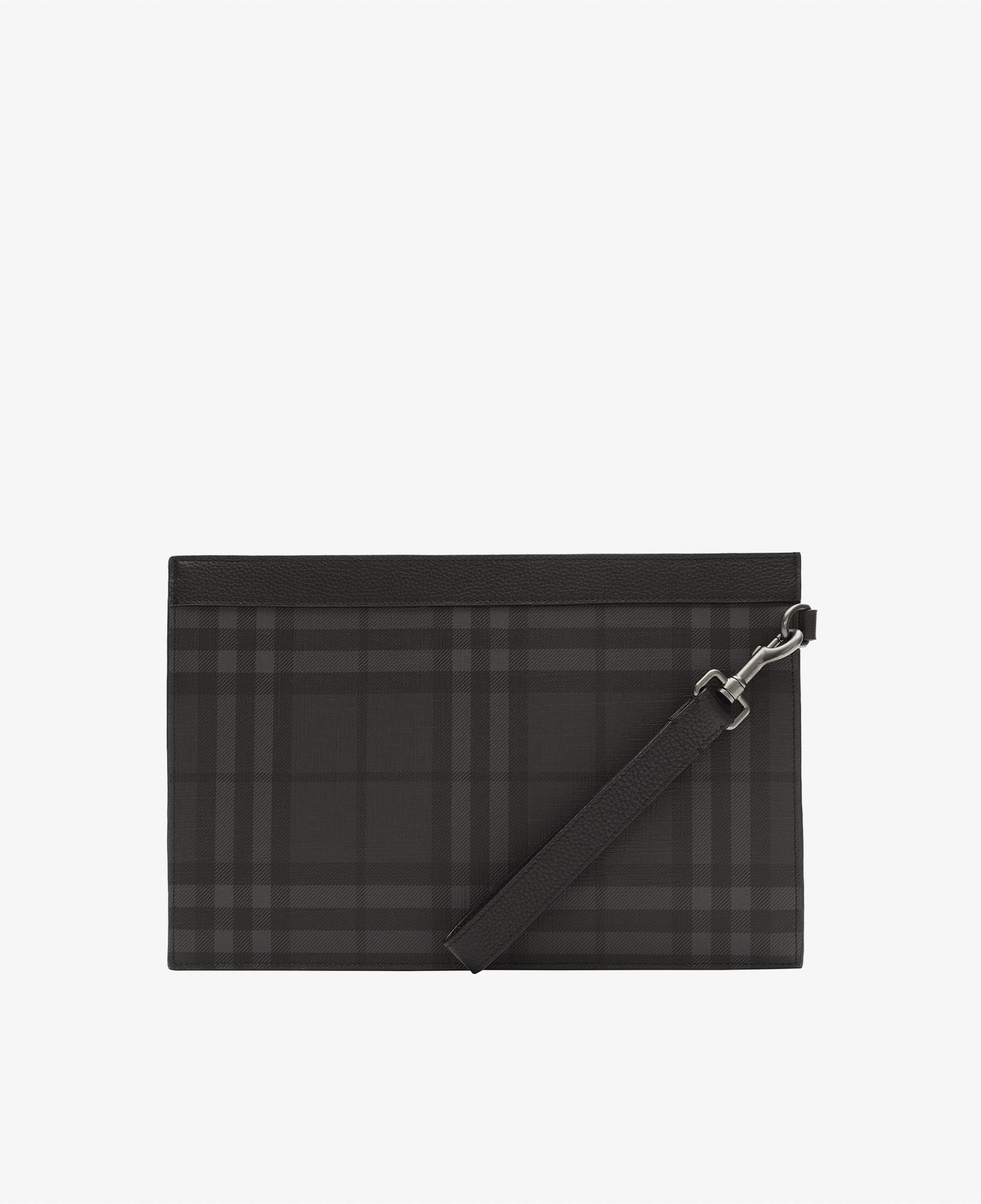 Burberry Flat Frame Pouch Bin Erkek Antrasit El Çantası