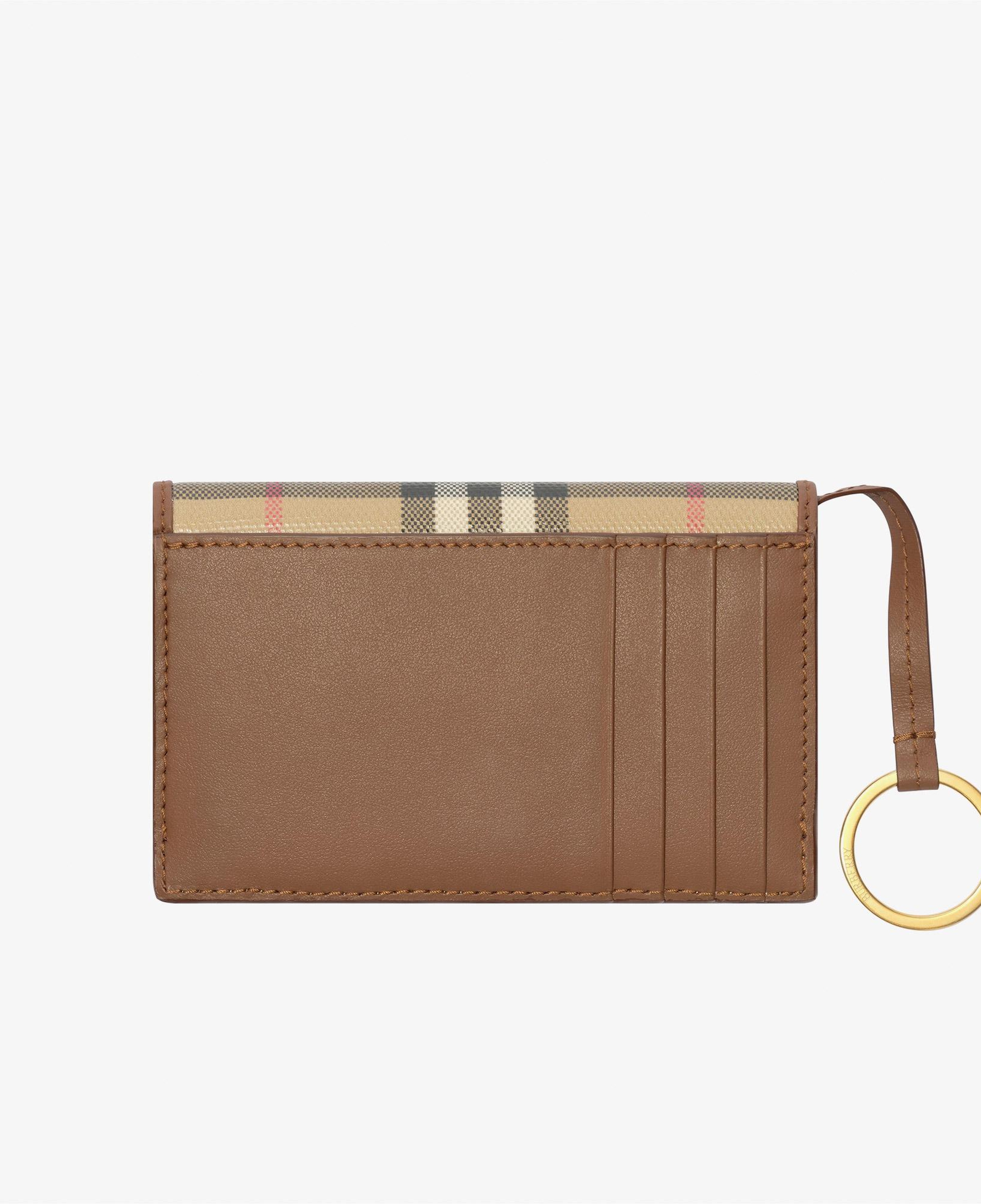 Burberry Flap With Keyring Kadın Bej Kartlık